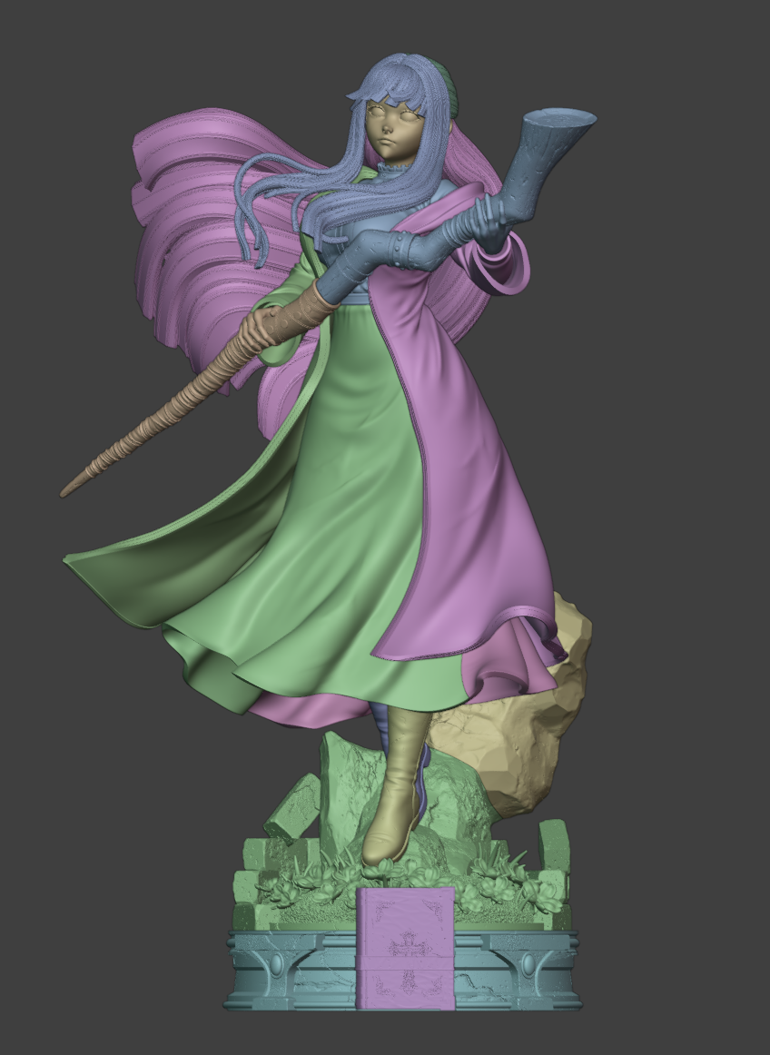 The Moonlit Mage | Maximum Detailed 12K 3D printed figure