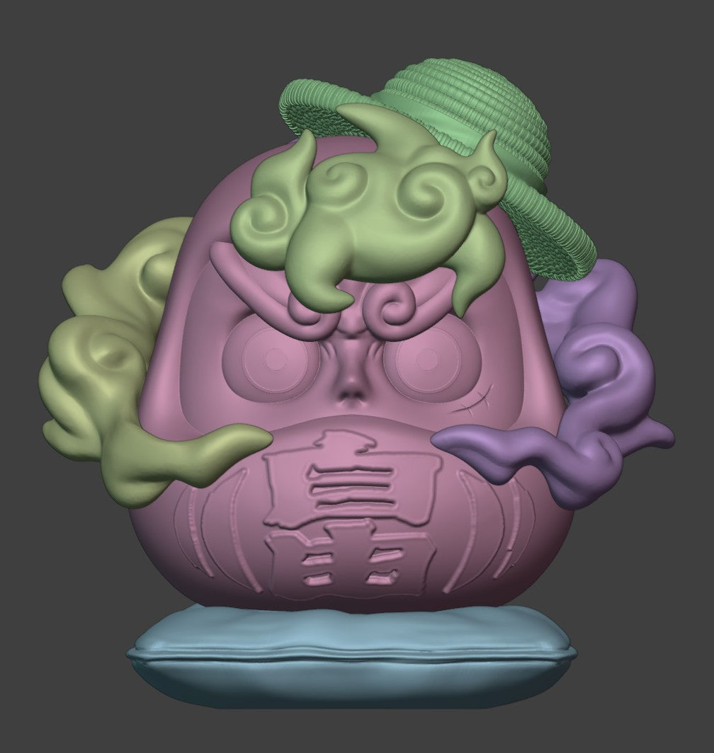 Sun God Daruma | Maximum Detailed 12K 3D printed daruma