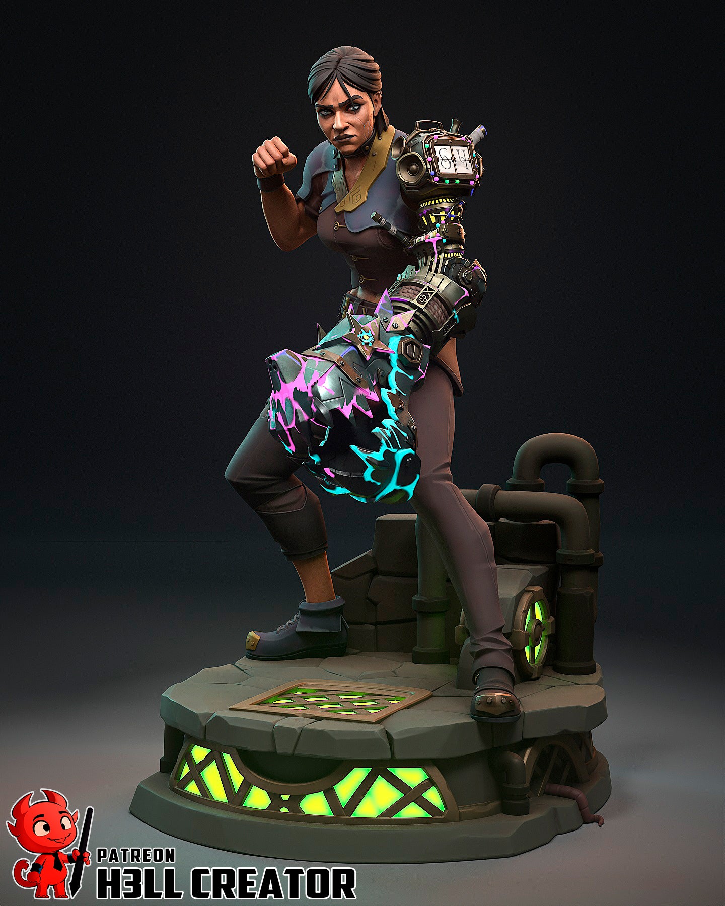 The Shimmer Fist | Maximum Detailed 12K 3D printed figure