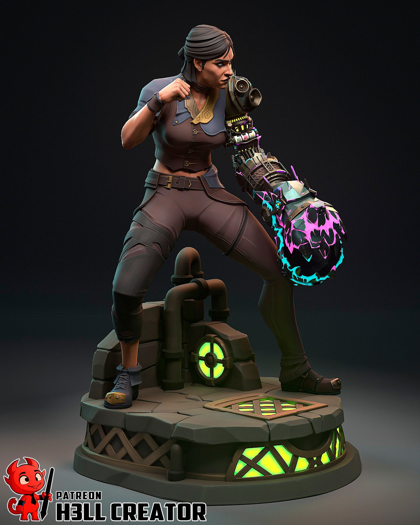 The Shimmer Fist | Maximum Detailed 12K 3D printed figure