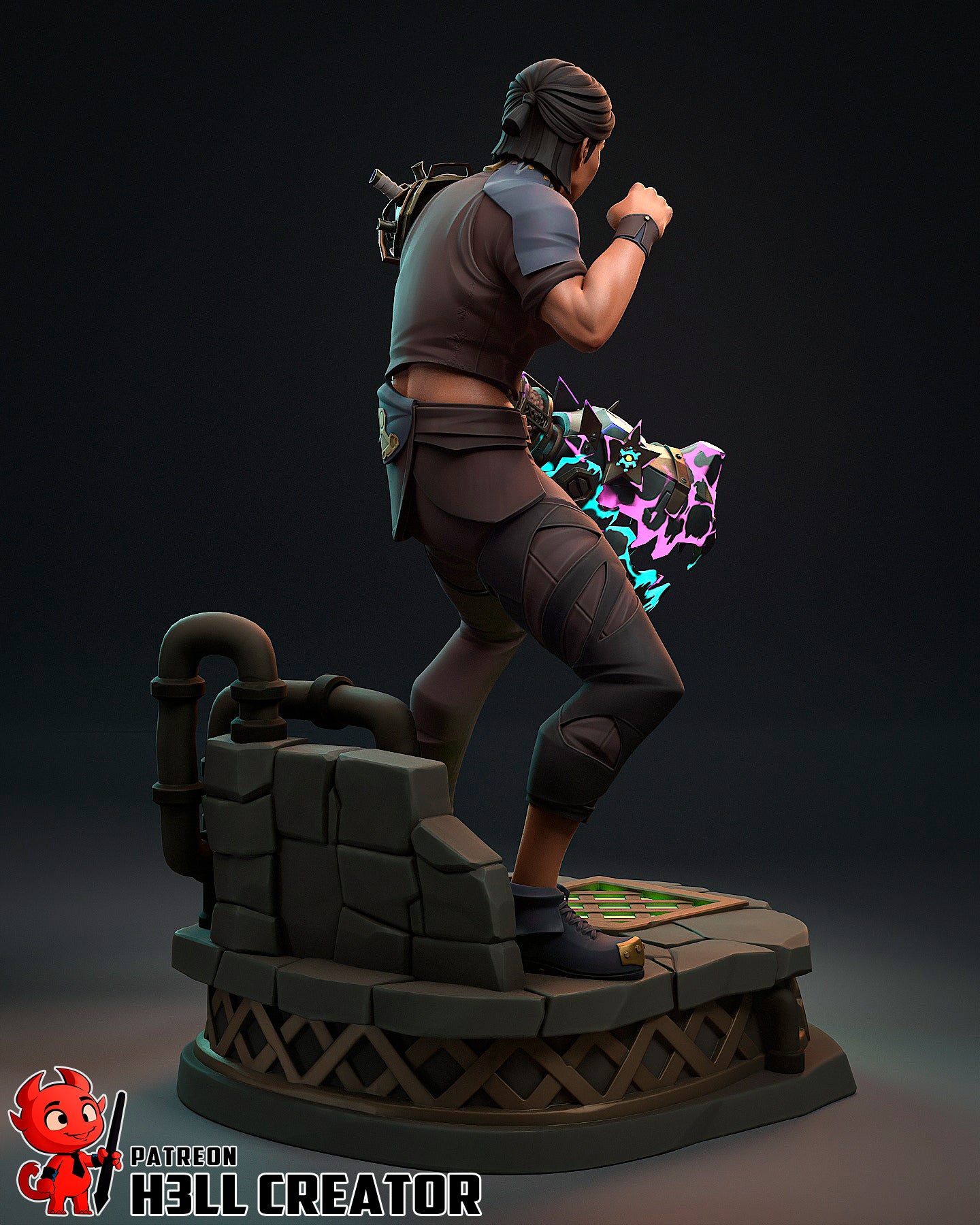 The Shimmer Fist | Maximum Detailed 12K 3D printed figure