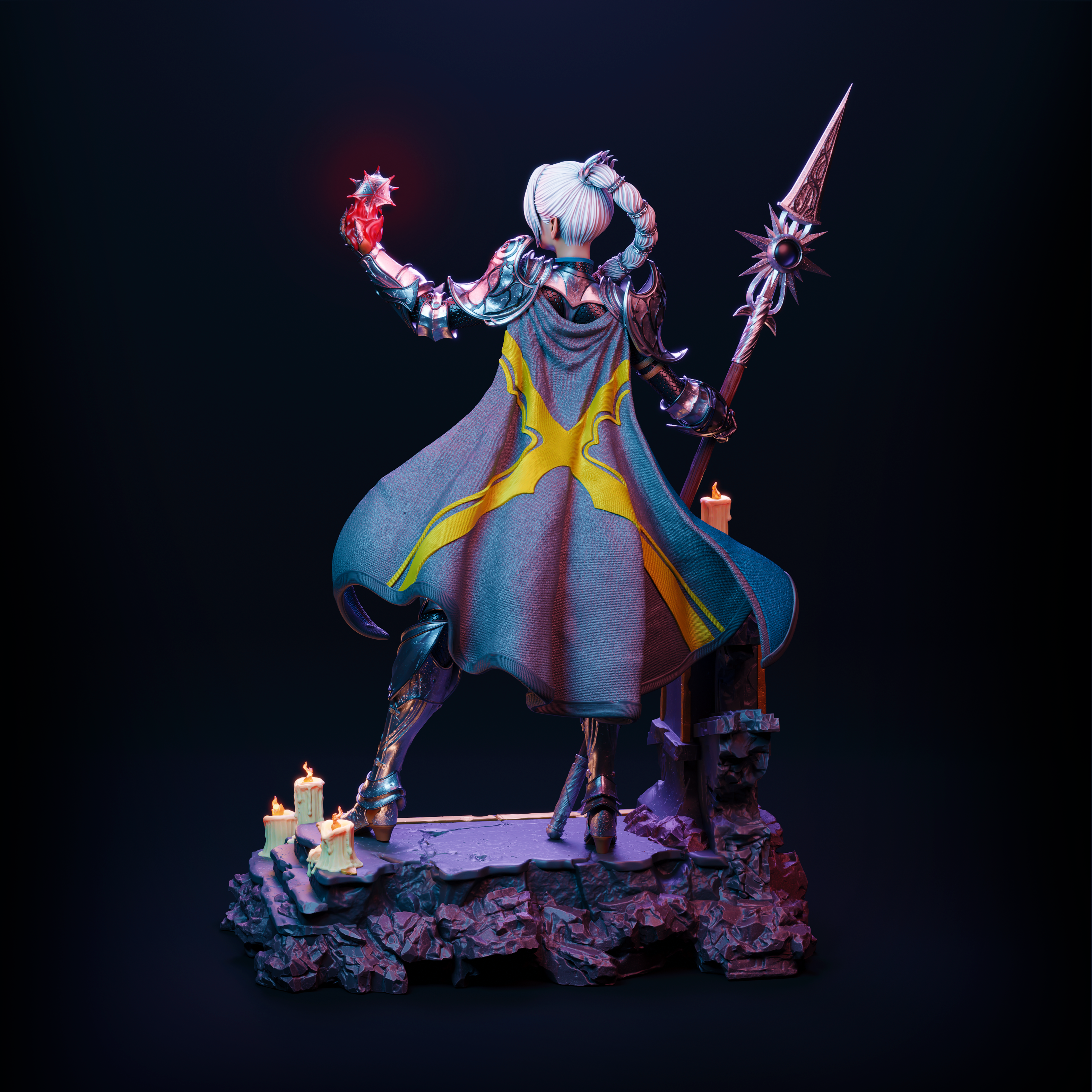 The Daughter of Shar | Maximum Detailed 12K 3D printed figure