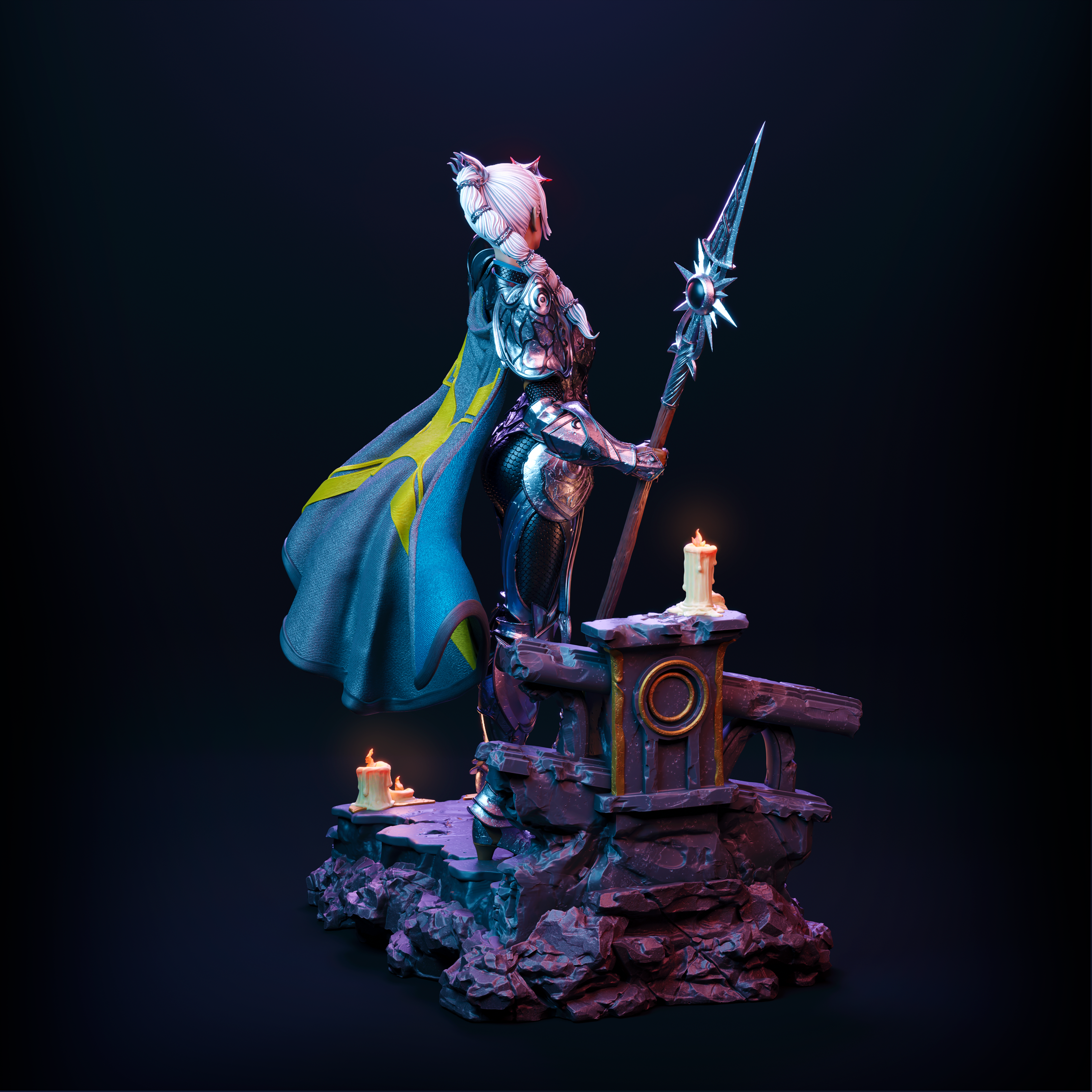 The Daughter of Shar | Maximum Detailed 12K 3D printed figure
