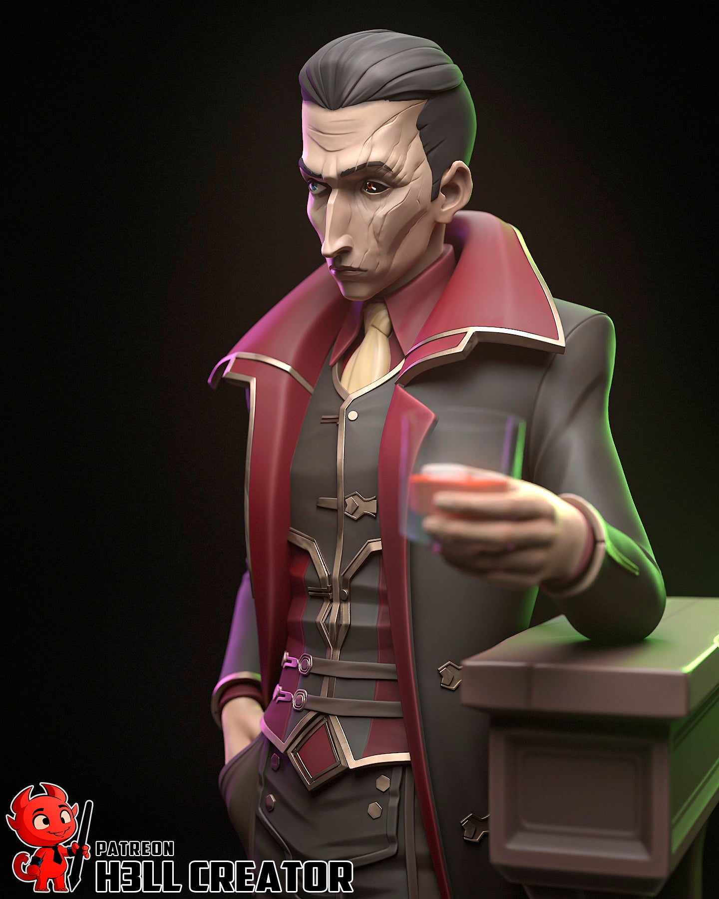 The Undercity King | Maximum Detailed 12K 3D printed figure