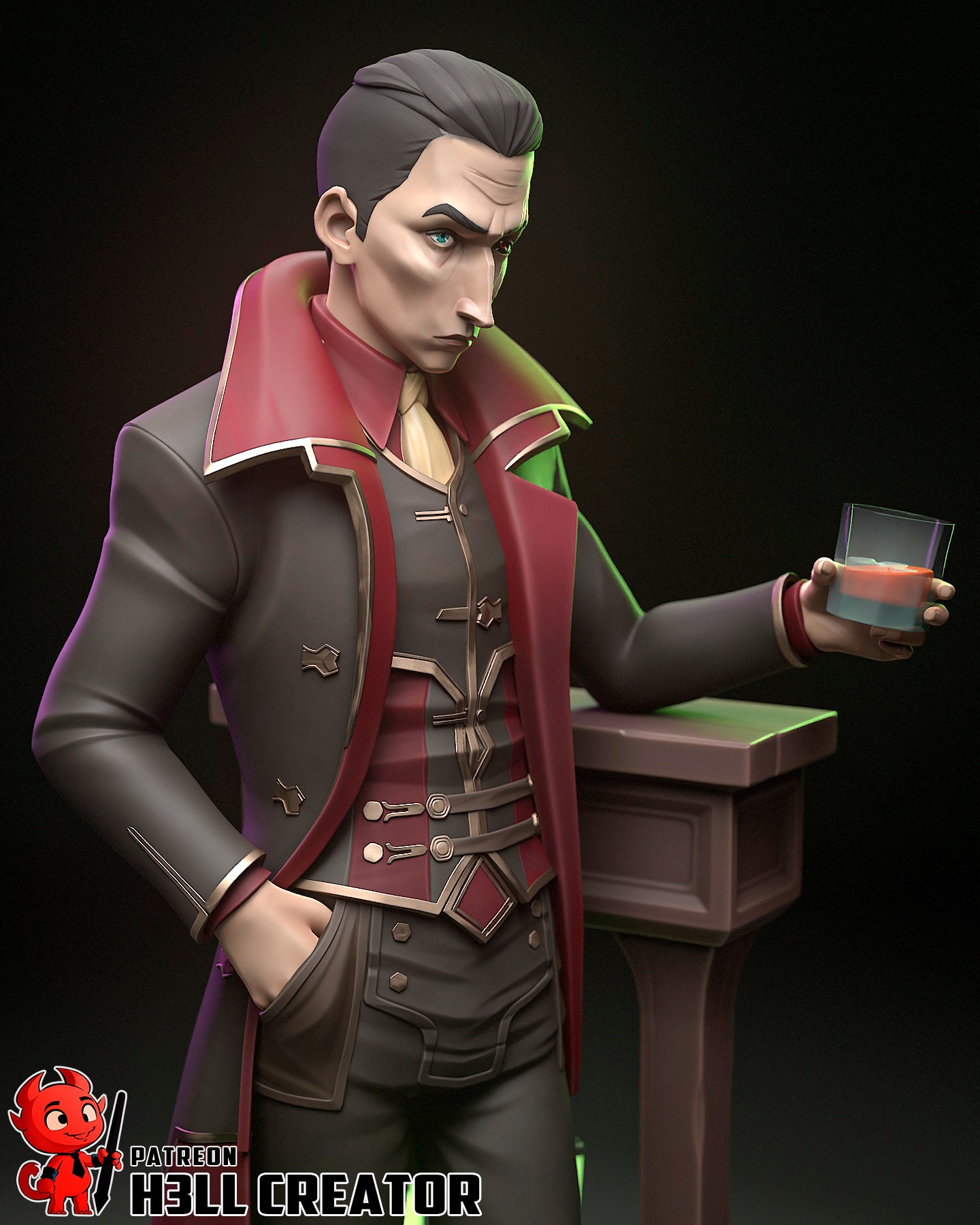 The Undercity King | Maximum Detailed 12K 3D printed figure
