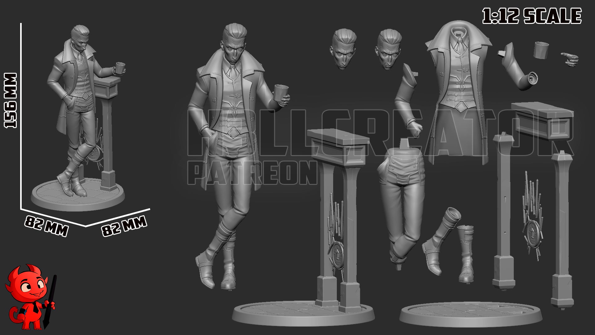 The Undercity King | Maximum Detailed 12K 3D printed figure