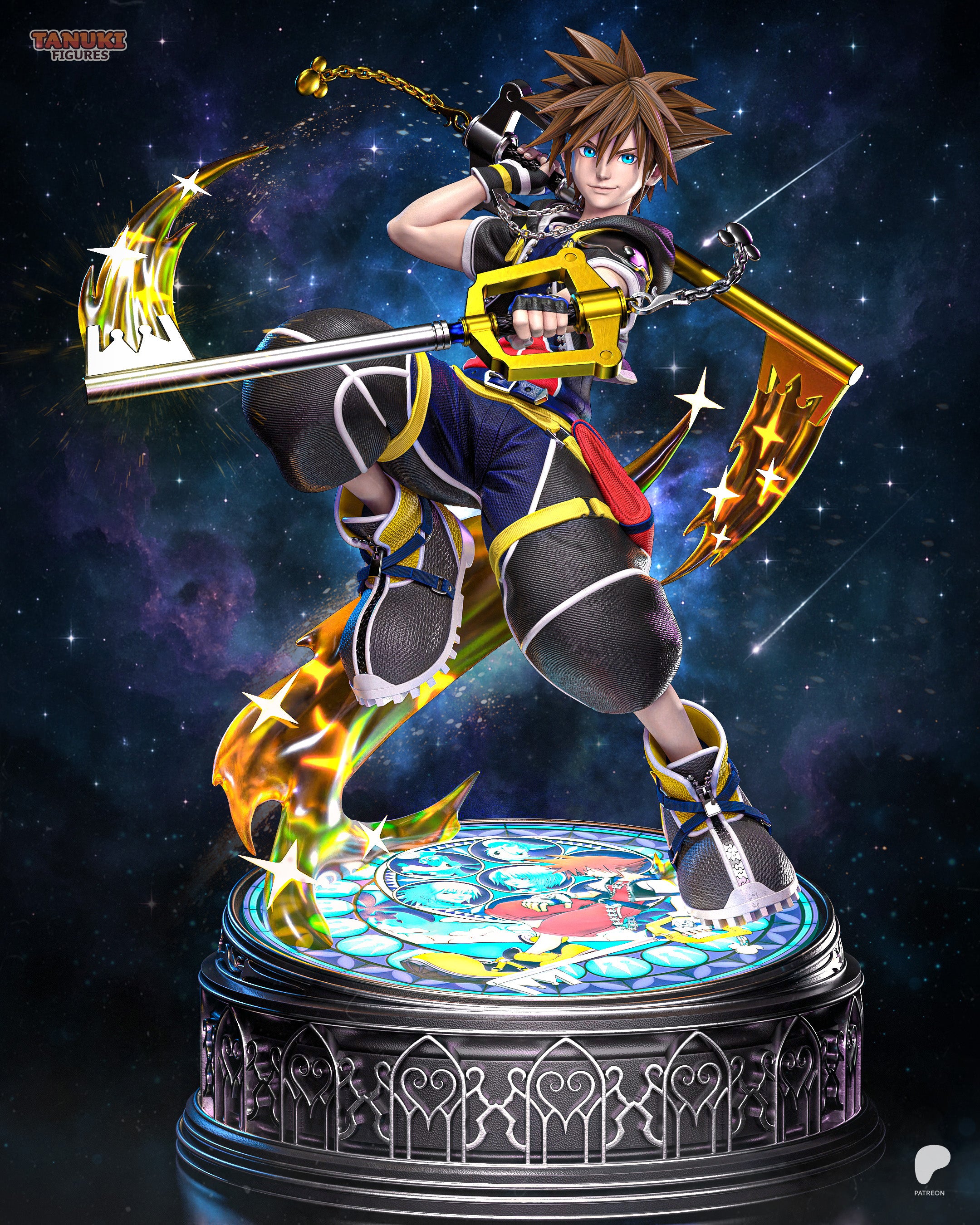 The Keyblade Wielder | Maximum Detailed 12K 3D printed figure
