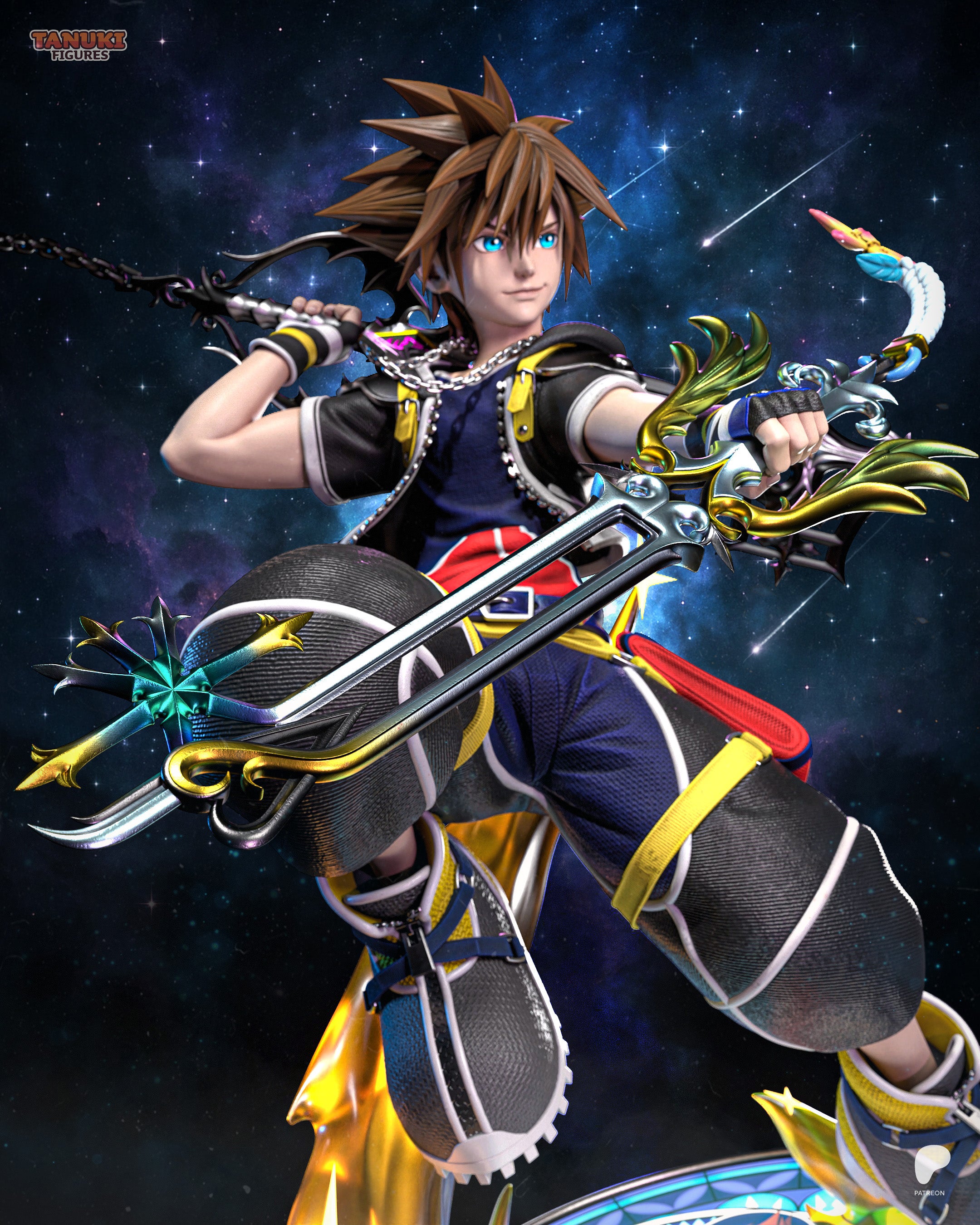 The Keyblade Wielder | Maximum Detailed 12K 3D printed figure