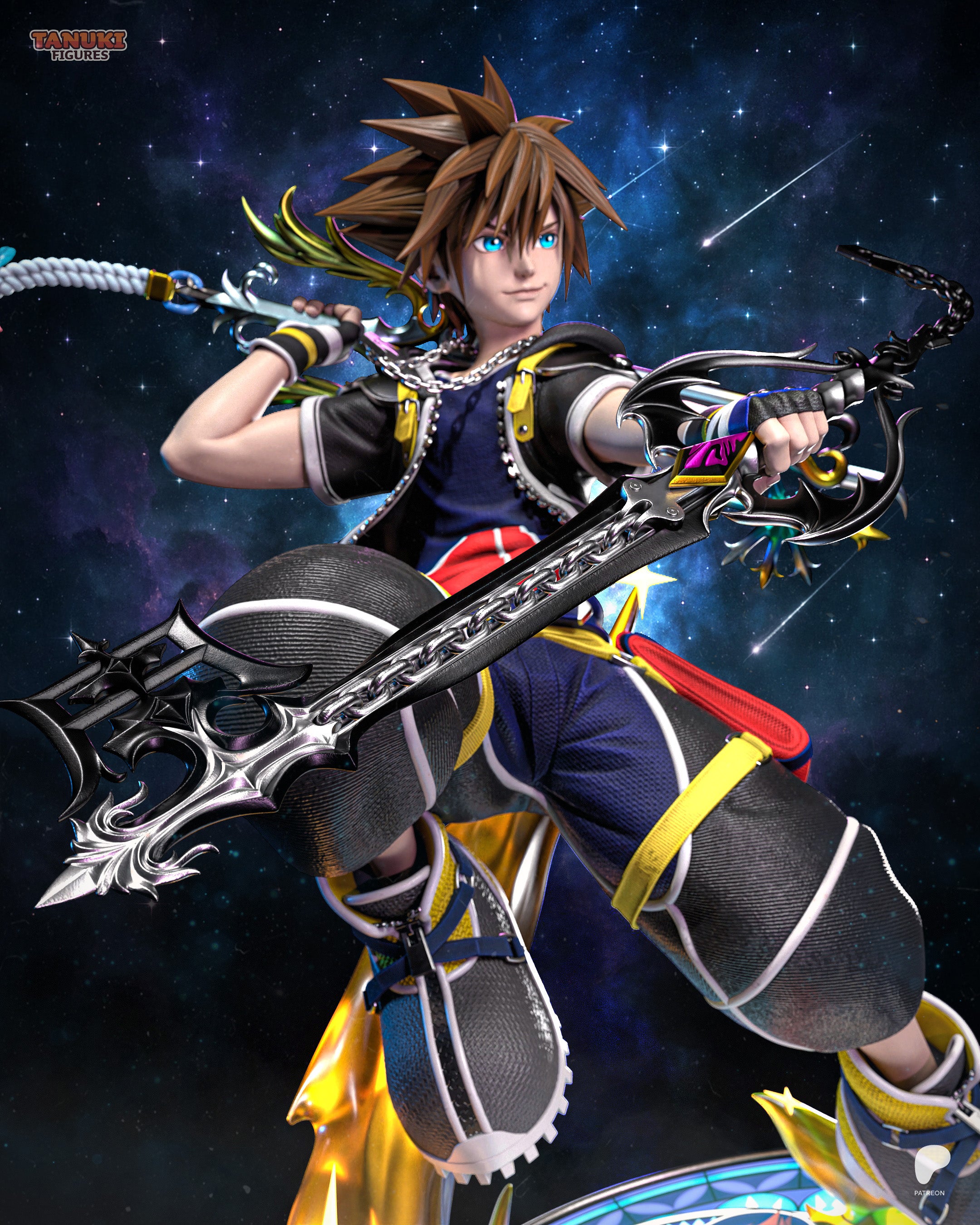 The Keyblade Wielder | Maximum Detailed 12K 3D printed figure