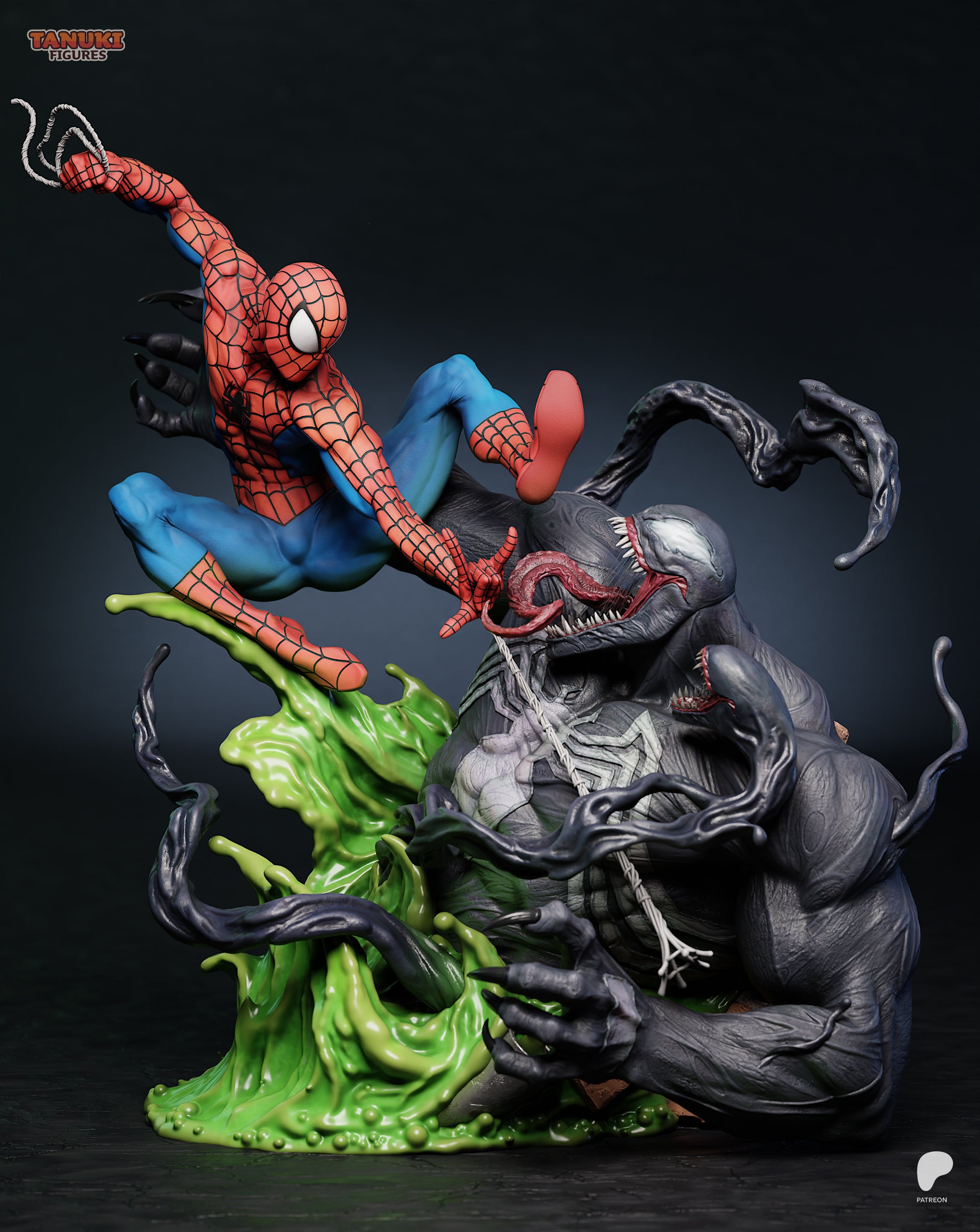 Webs and Shadows | Maximum Detailed 12K 3D printed figure