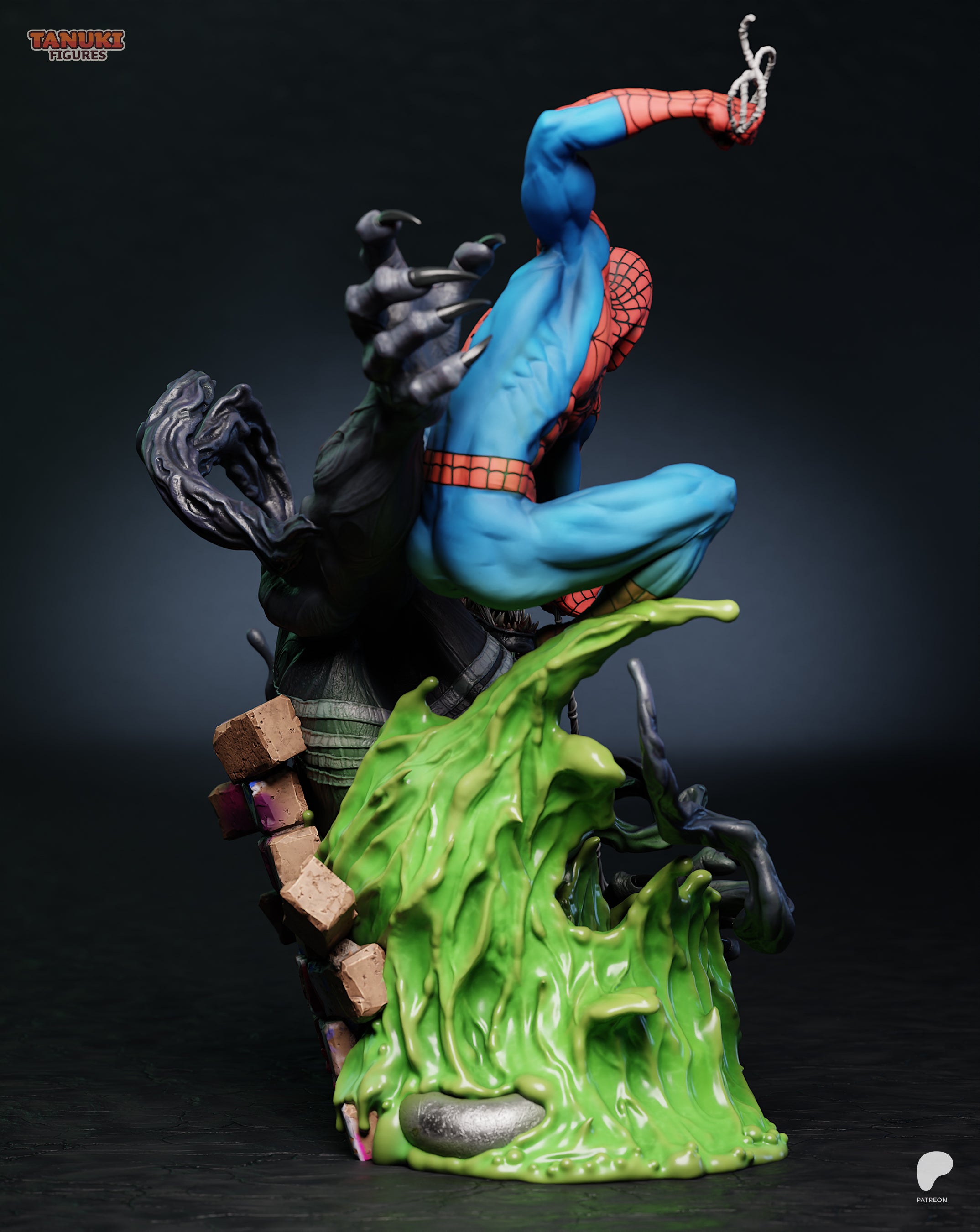 Webs and Shadows | Maximum Detailed 12K 3D printed figure