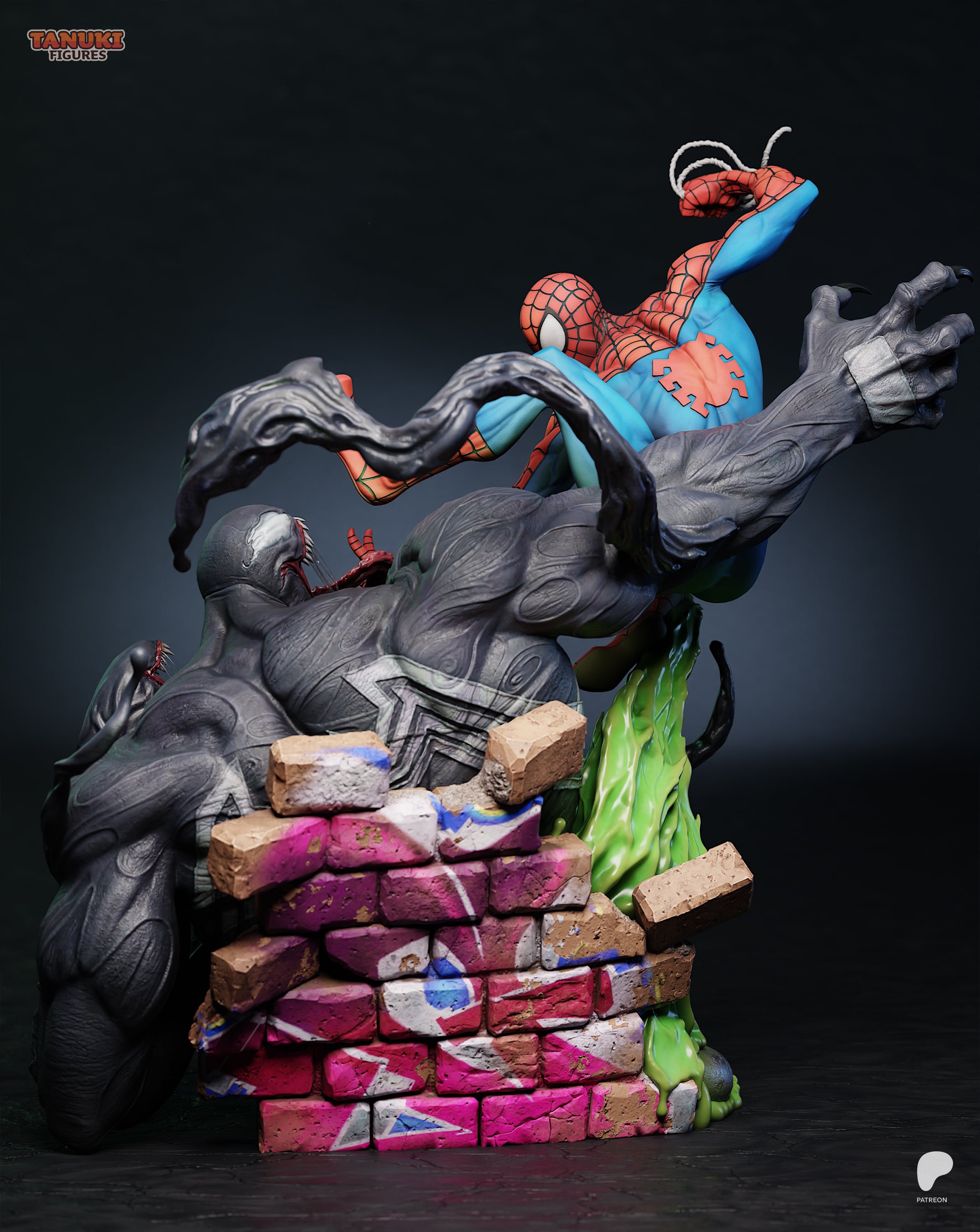 Webs and Shadows | Maximum Detailed 12K 3D printed figure