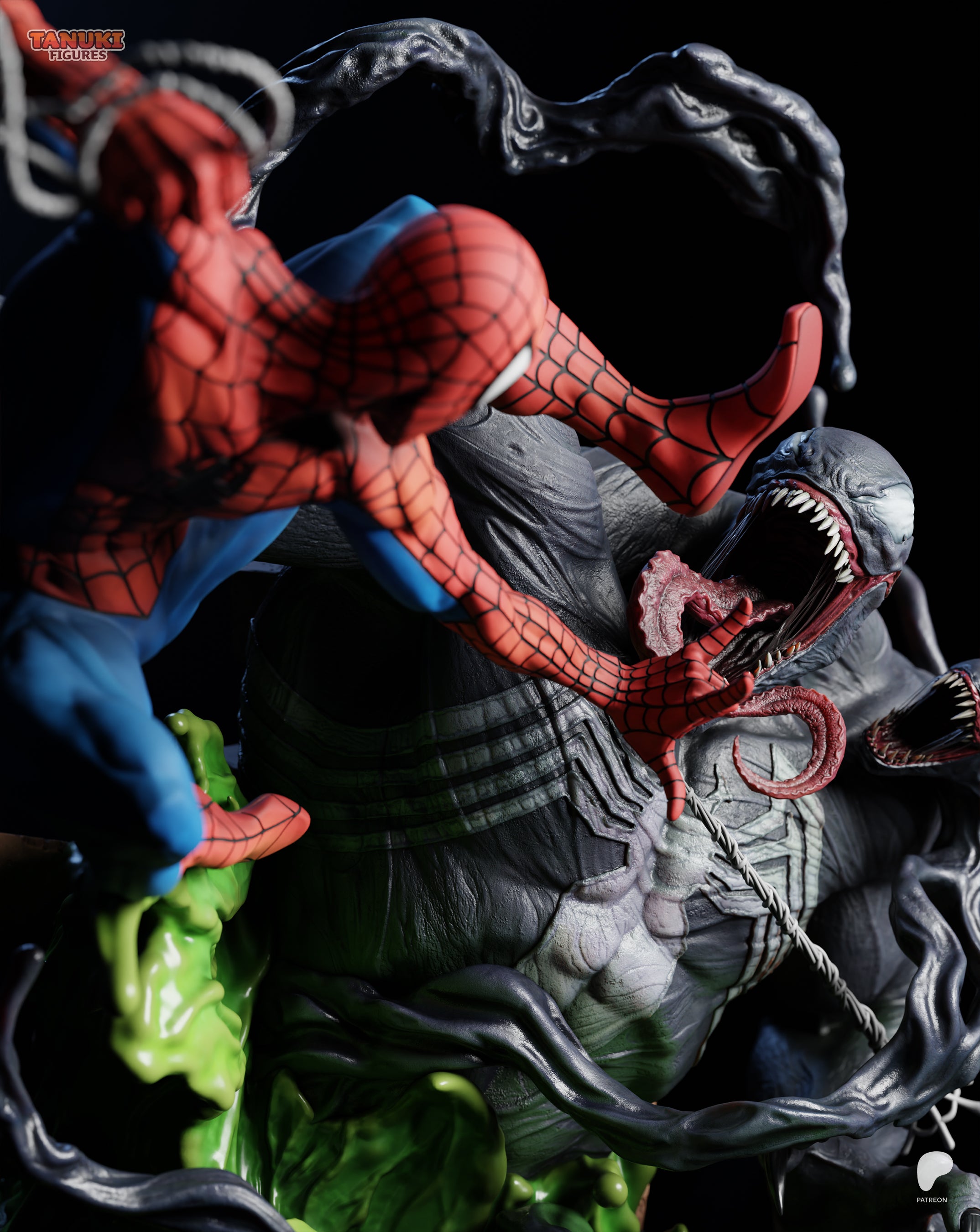 Webs and Shadows | Maximum Detailed 12K 3D printed figure