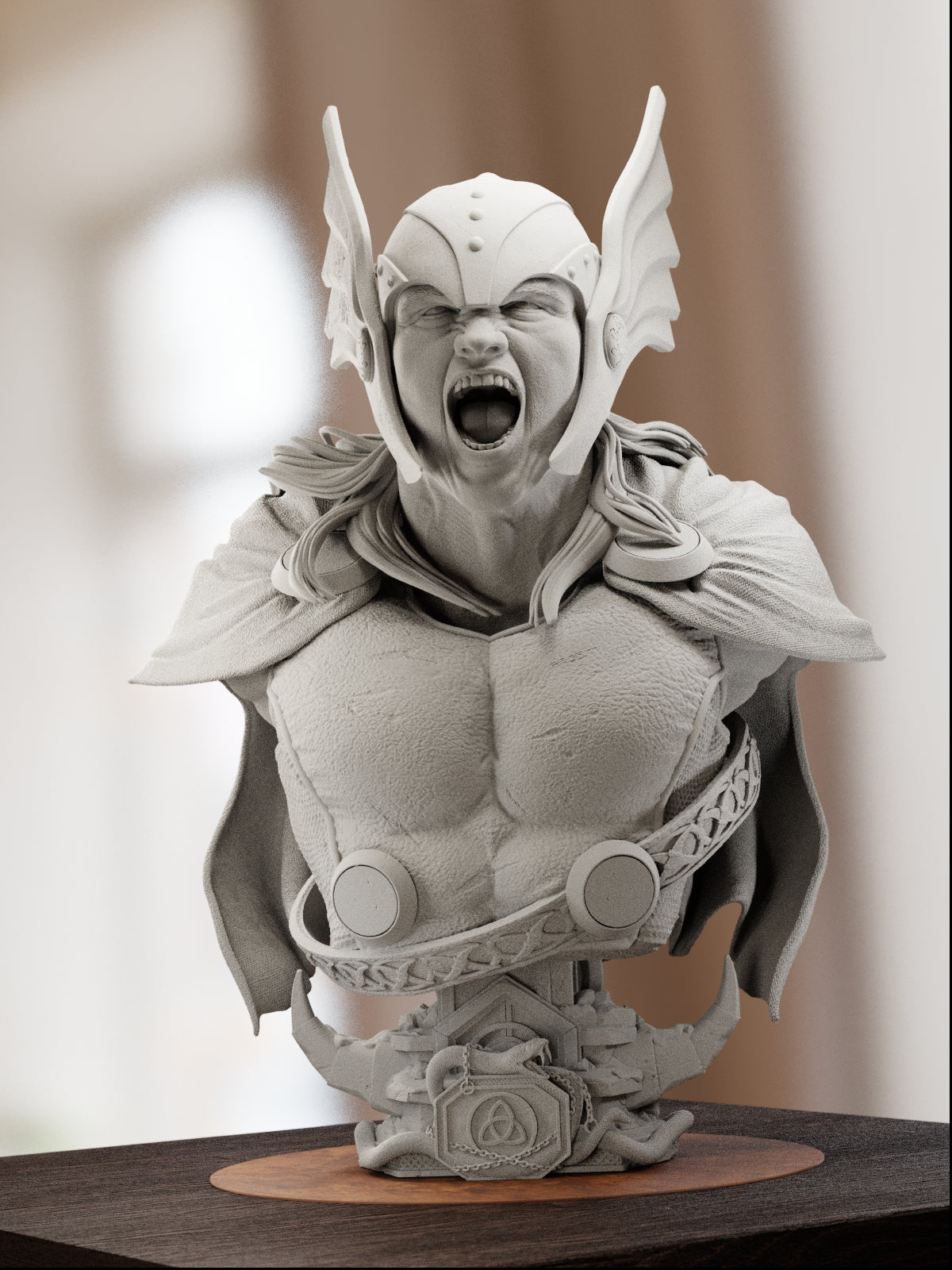 The Thunder God | Maximum Detailed 12K 3D printed bust