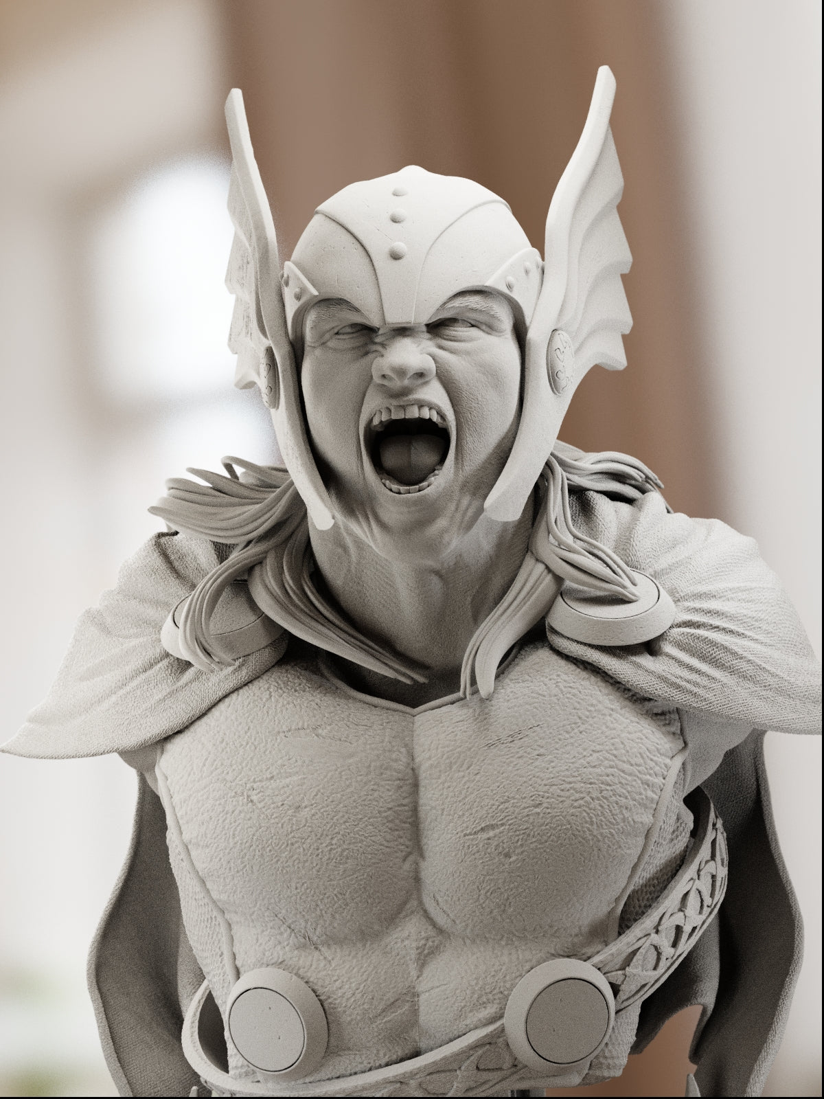 The Thunder God | Maximum Detailed 12K 3D printed bust