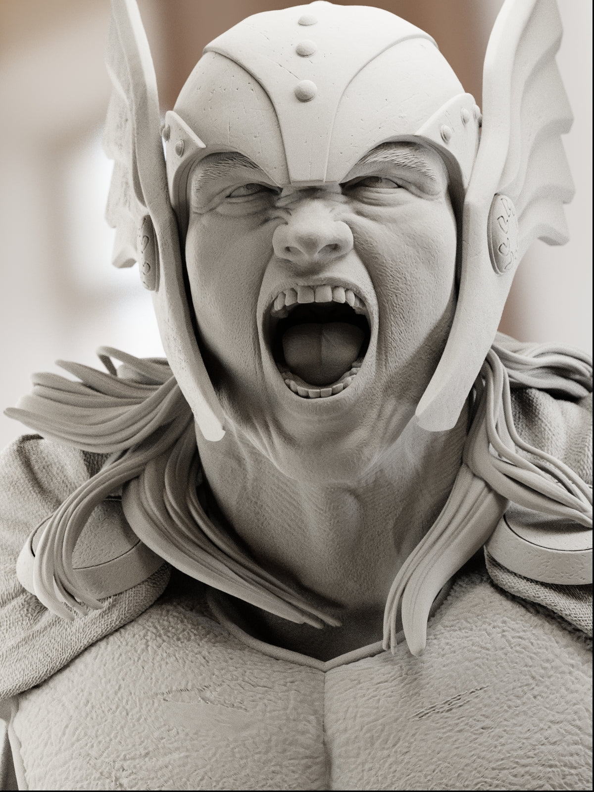 The Thunder God | Maximum Detailed 12K 3D printed bust