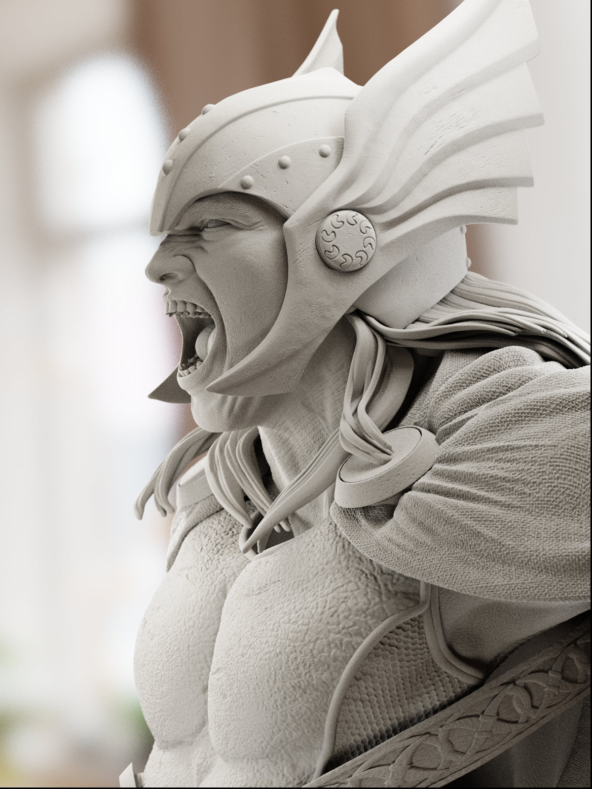 The Thunder God | Maximum Detailed 12K 3D printed bust