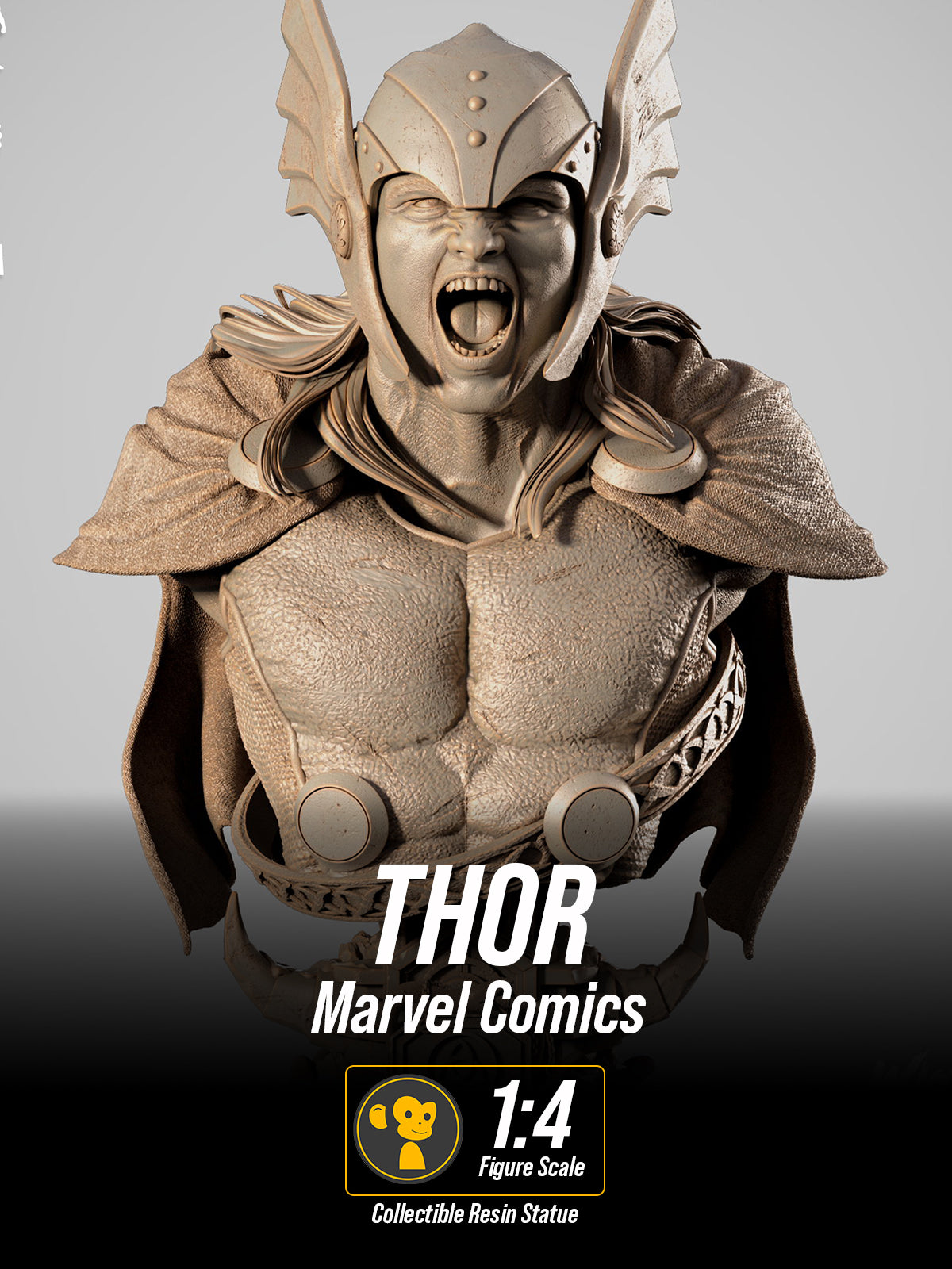 The Thunder God | Maximum Detailed 12K 3D printed bust