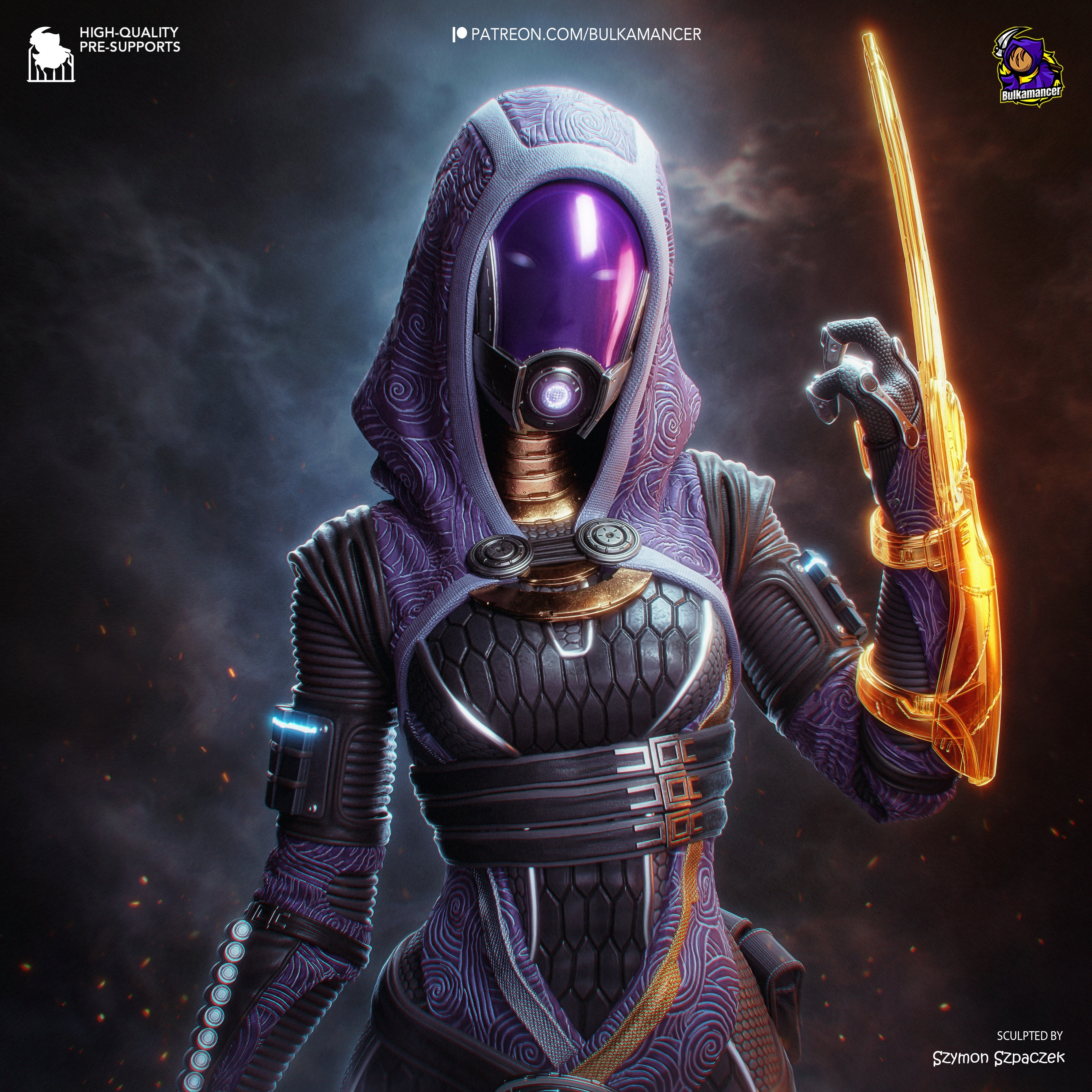 The Quarian Machinist Statue