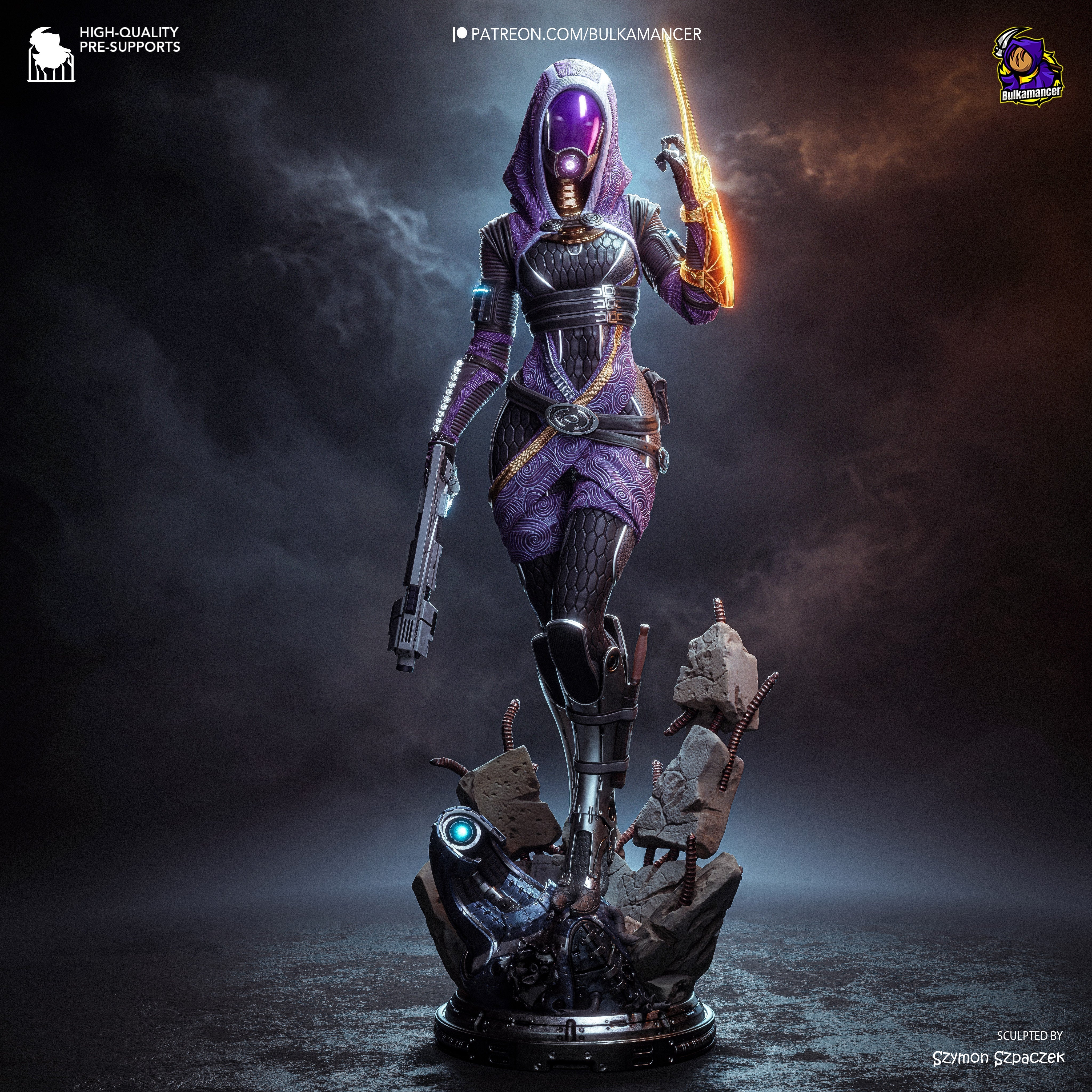The Quarian Machinist Statue