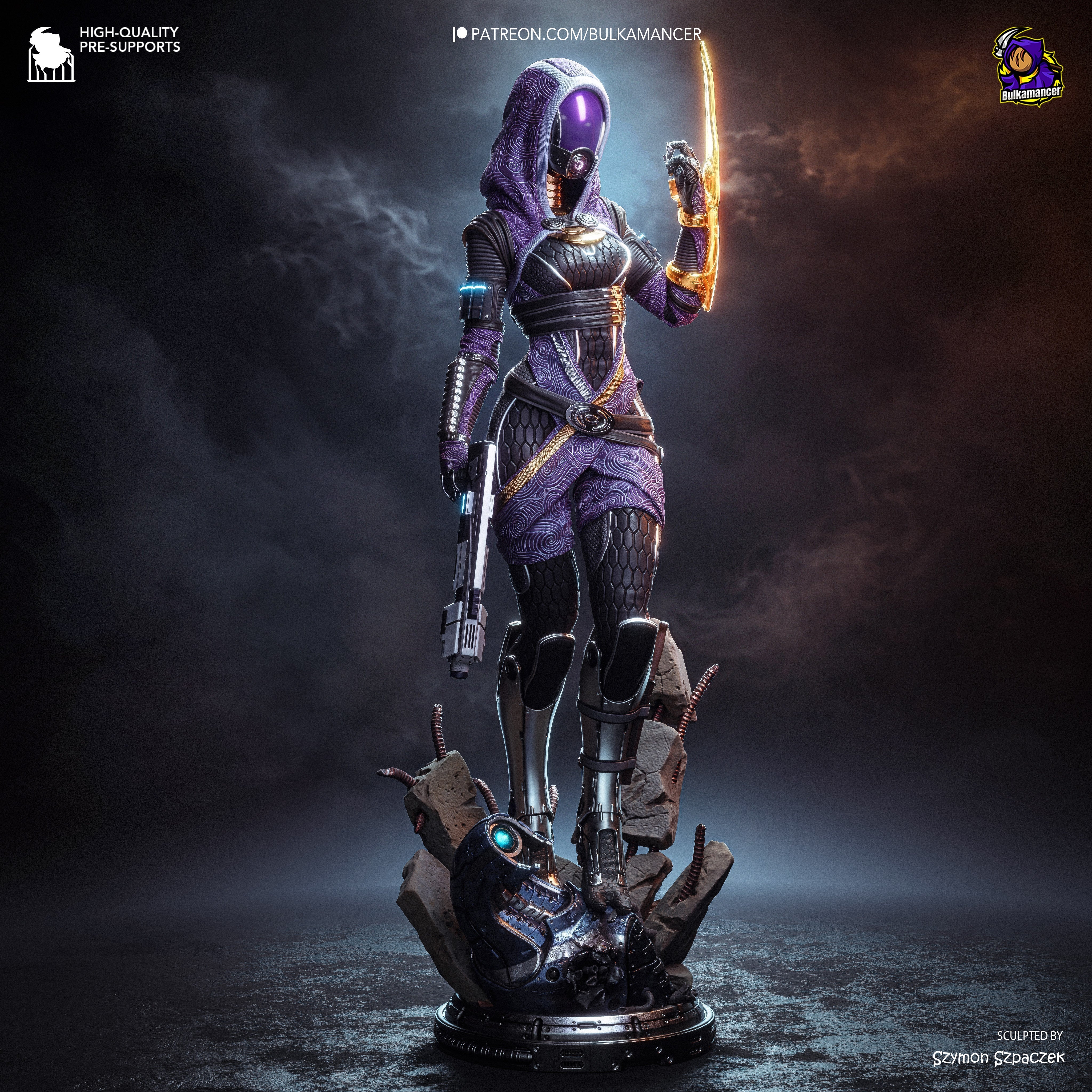 The Quarian Machinist Statue