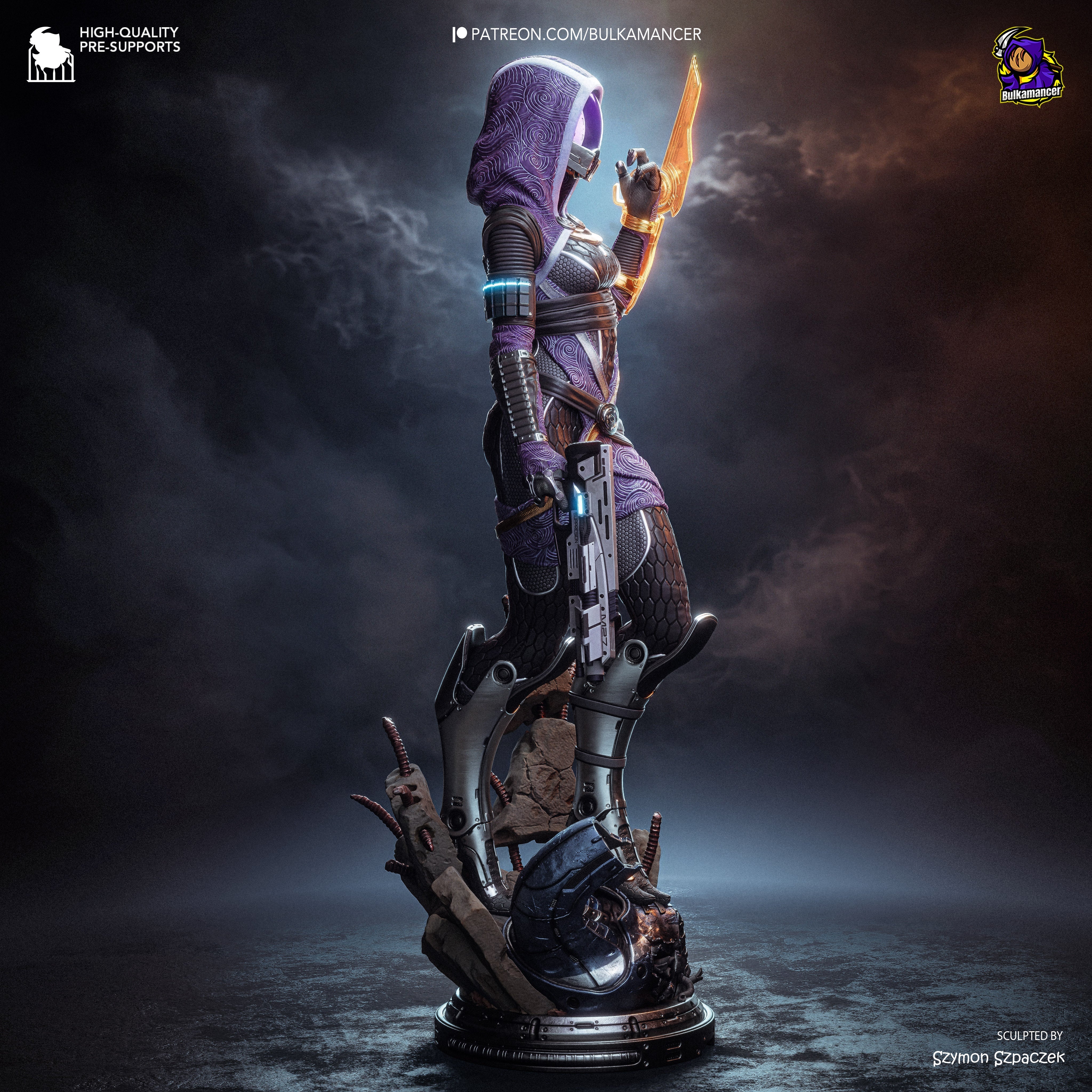 The Quarian Machinist Statue