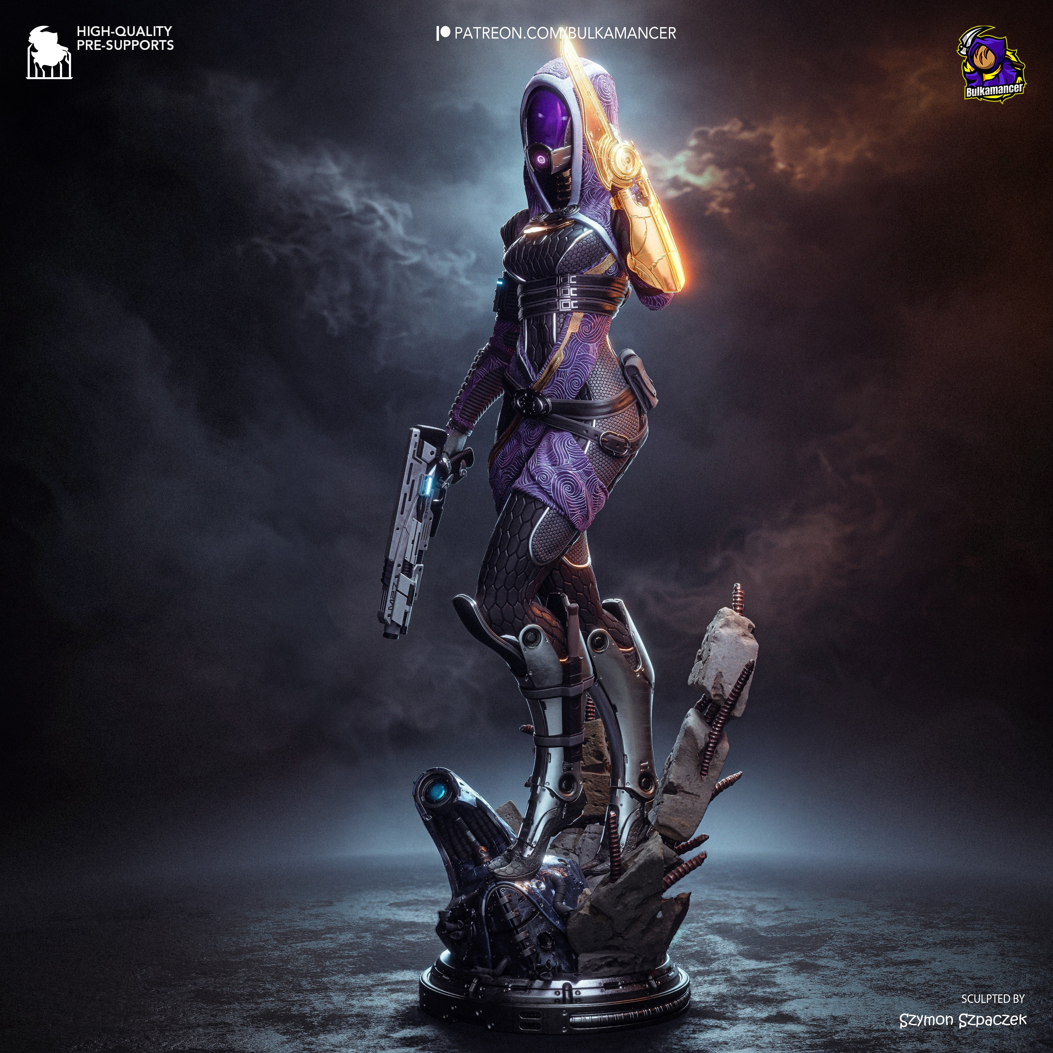 The Quarian Machinist Statue