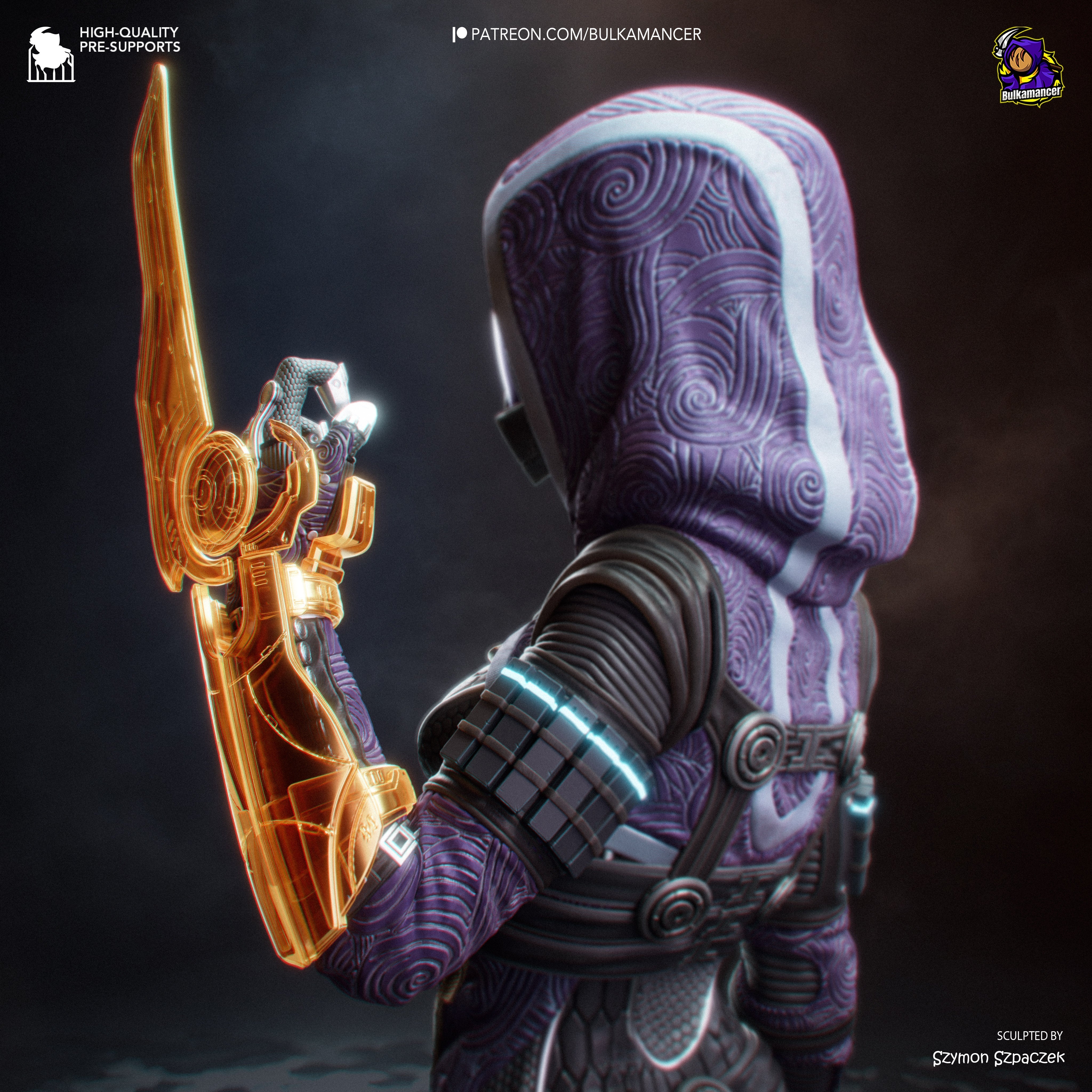 The Quarian Machinist Statue