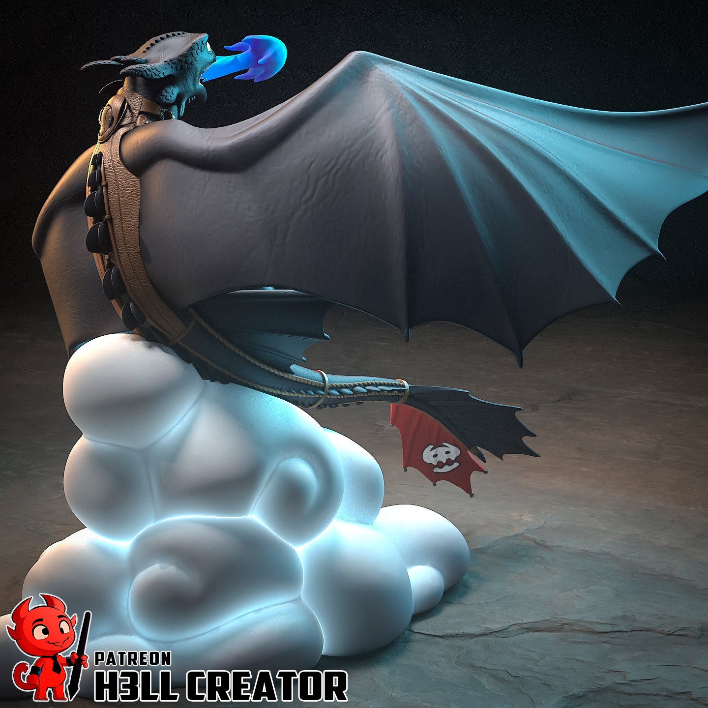 The Night Fury | Maximum Detailed 12K 3D printed figure
