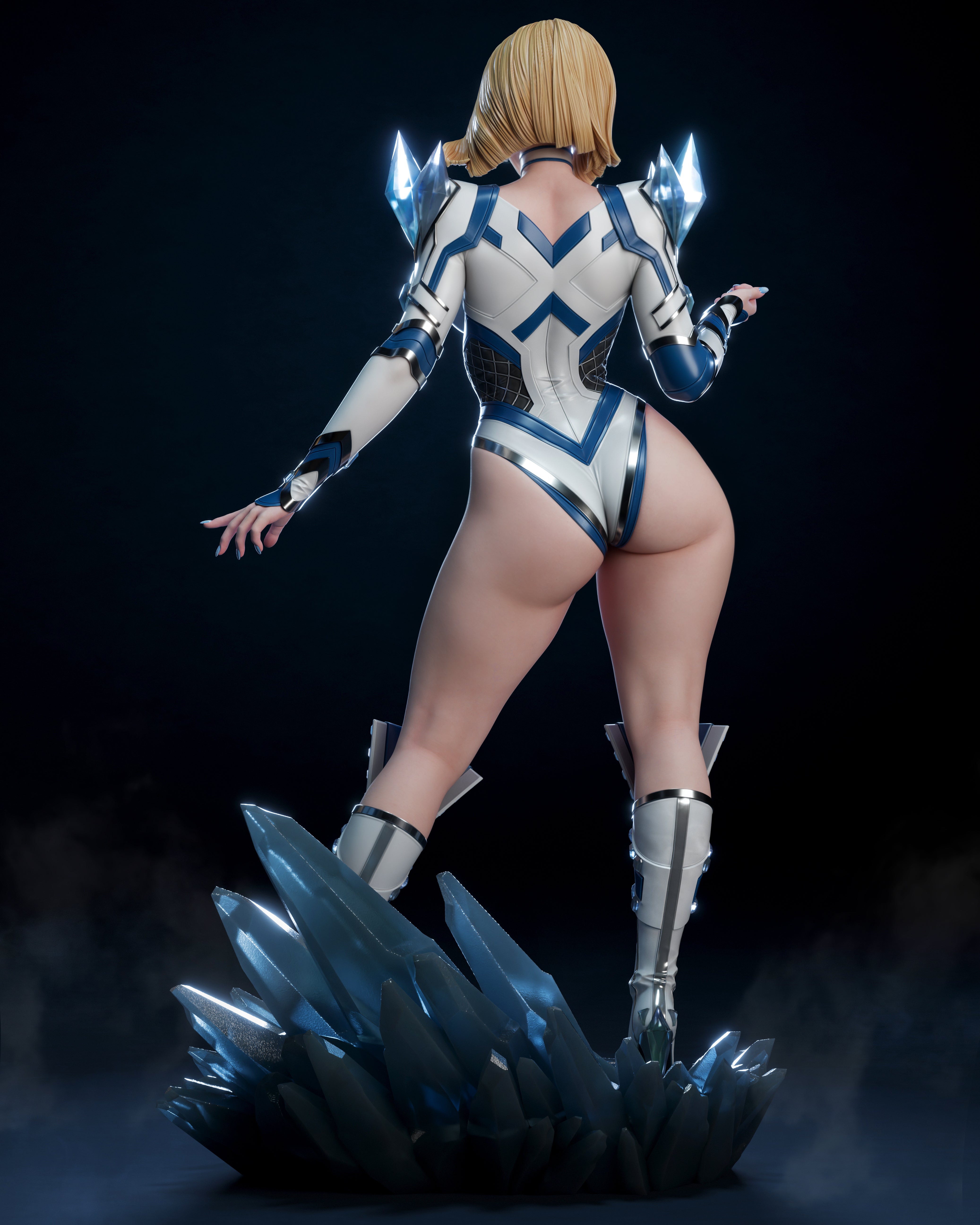 The White Queen | Maximum Detailed 12K 3D printed figure