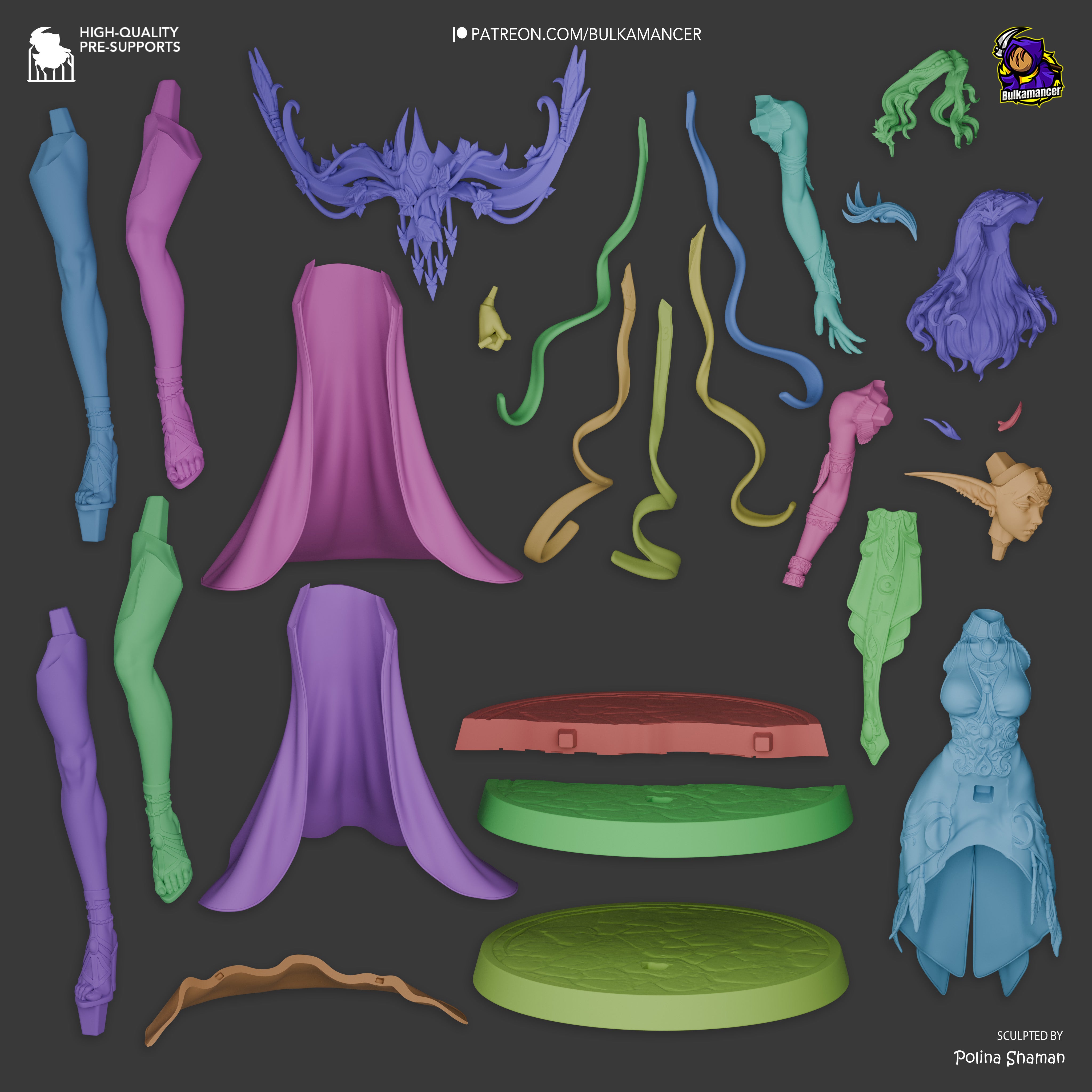 The Moon’s Chosen | Maximum Detailed 12K 3D printed figure