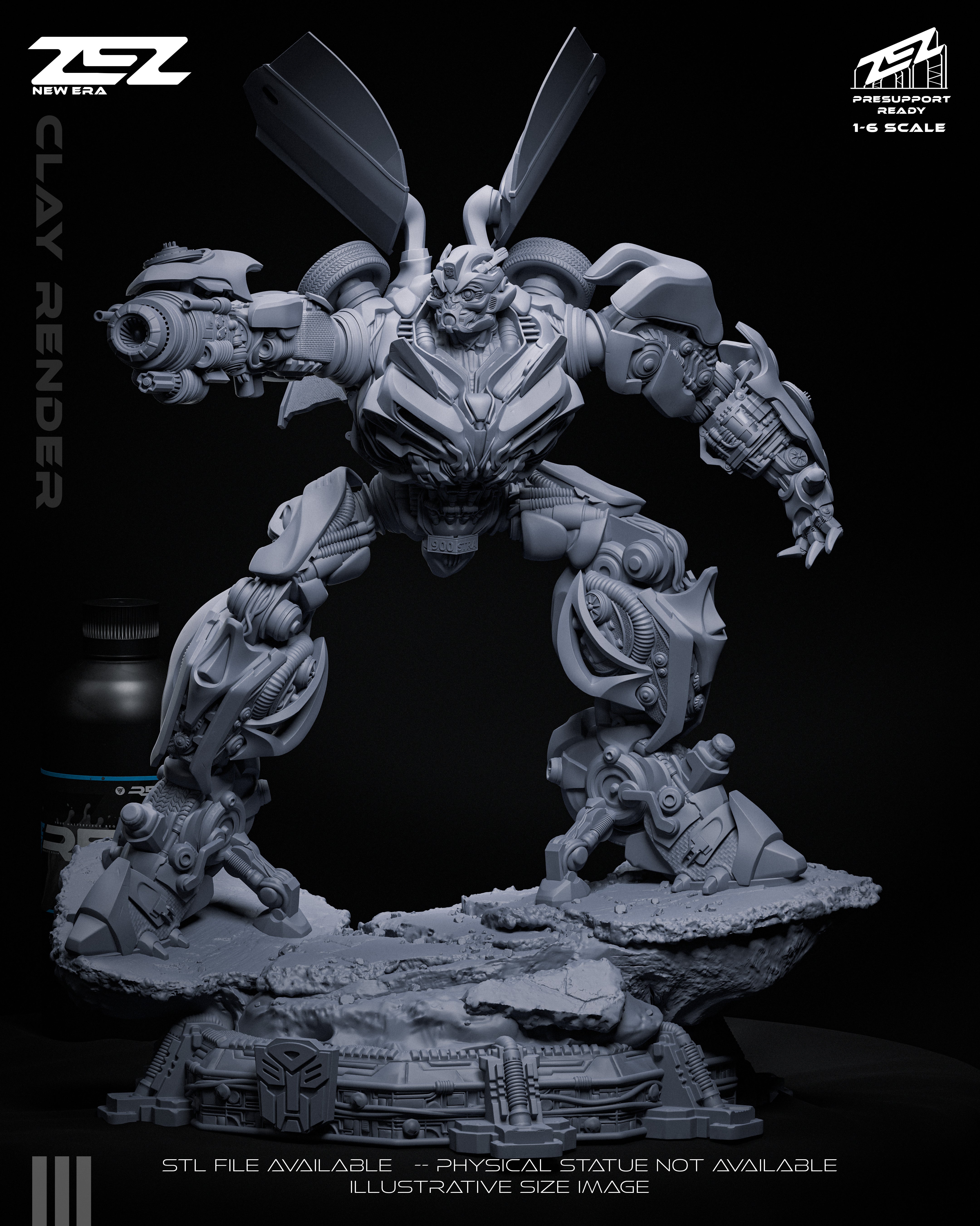 The Cyber Scout | Maximum Detailed 12K 3D printed figure