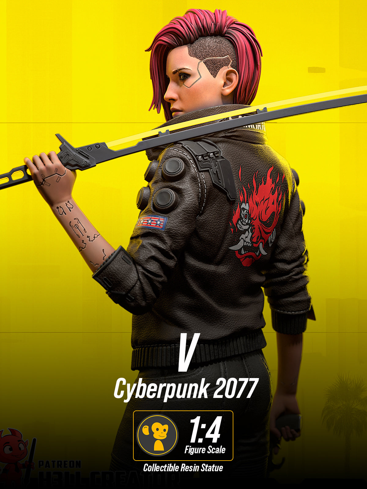 The Cyber Rebel | Maximum Detailed 12K 3D printed figure