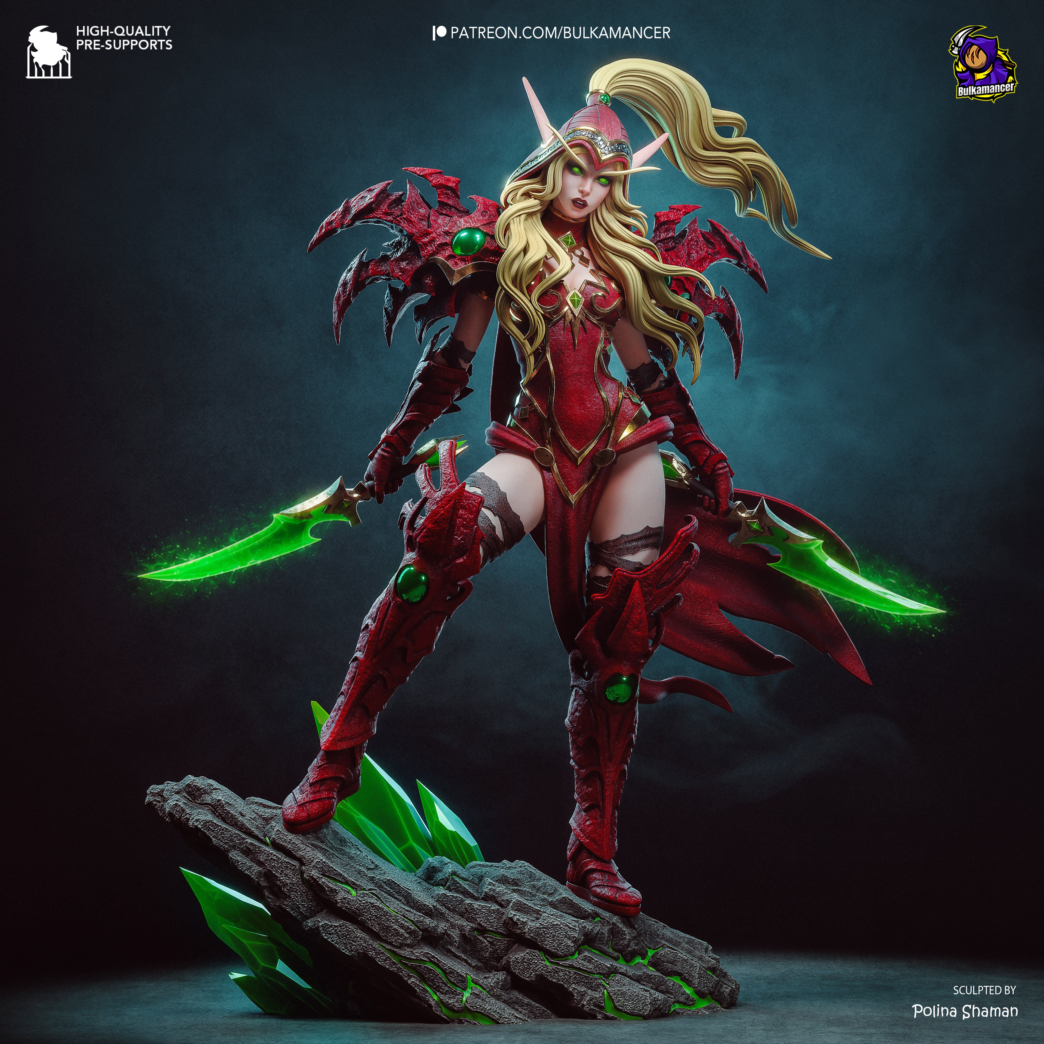 The Blood Elf Rogue Statue