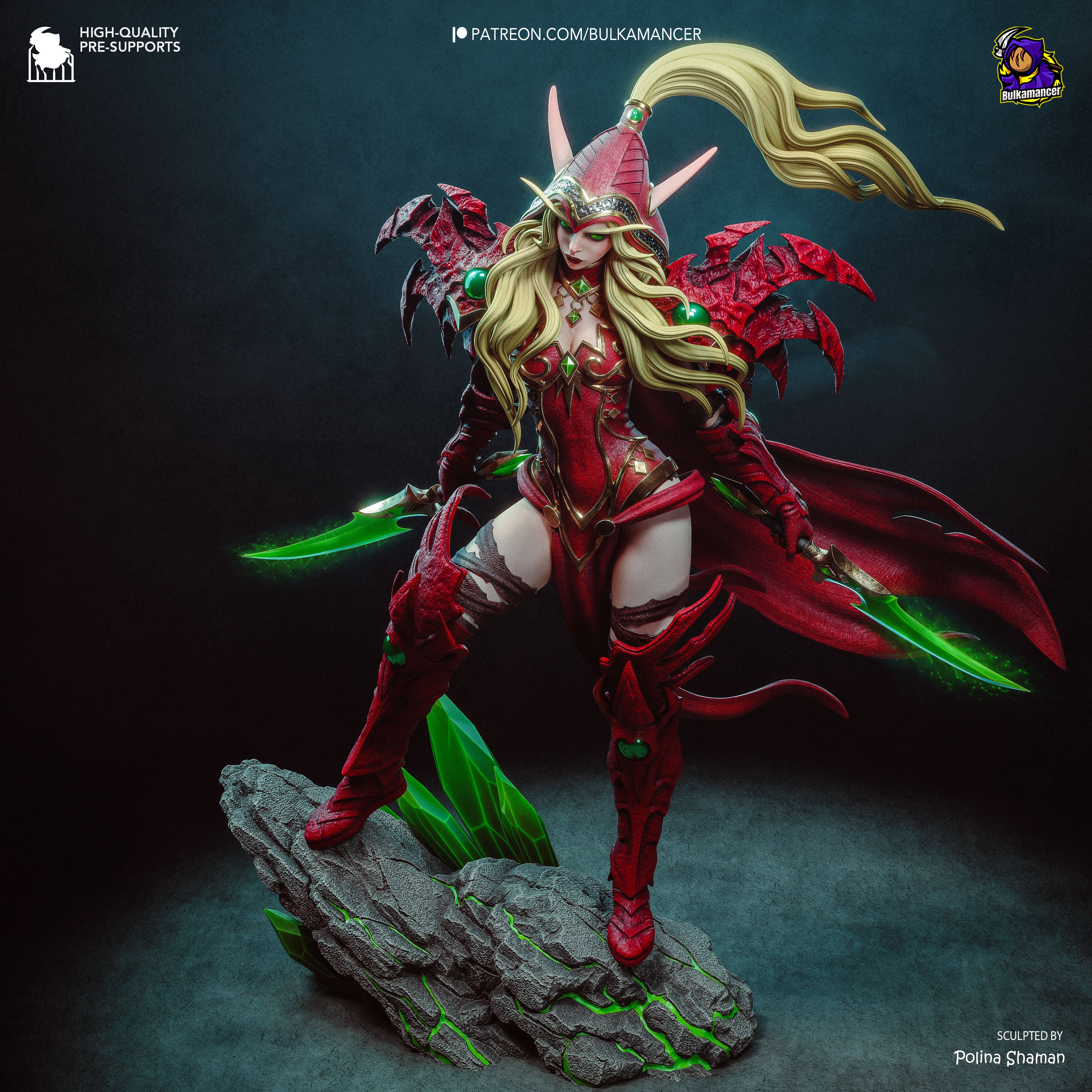 The Blood Elf Rogue Statue