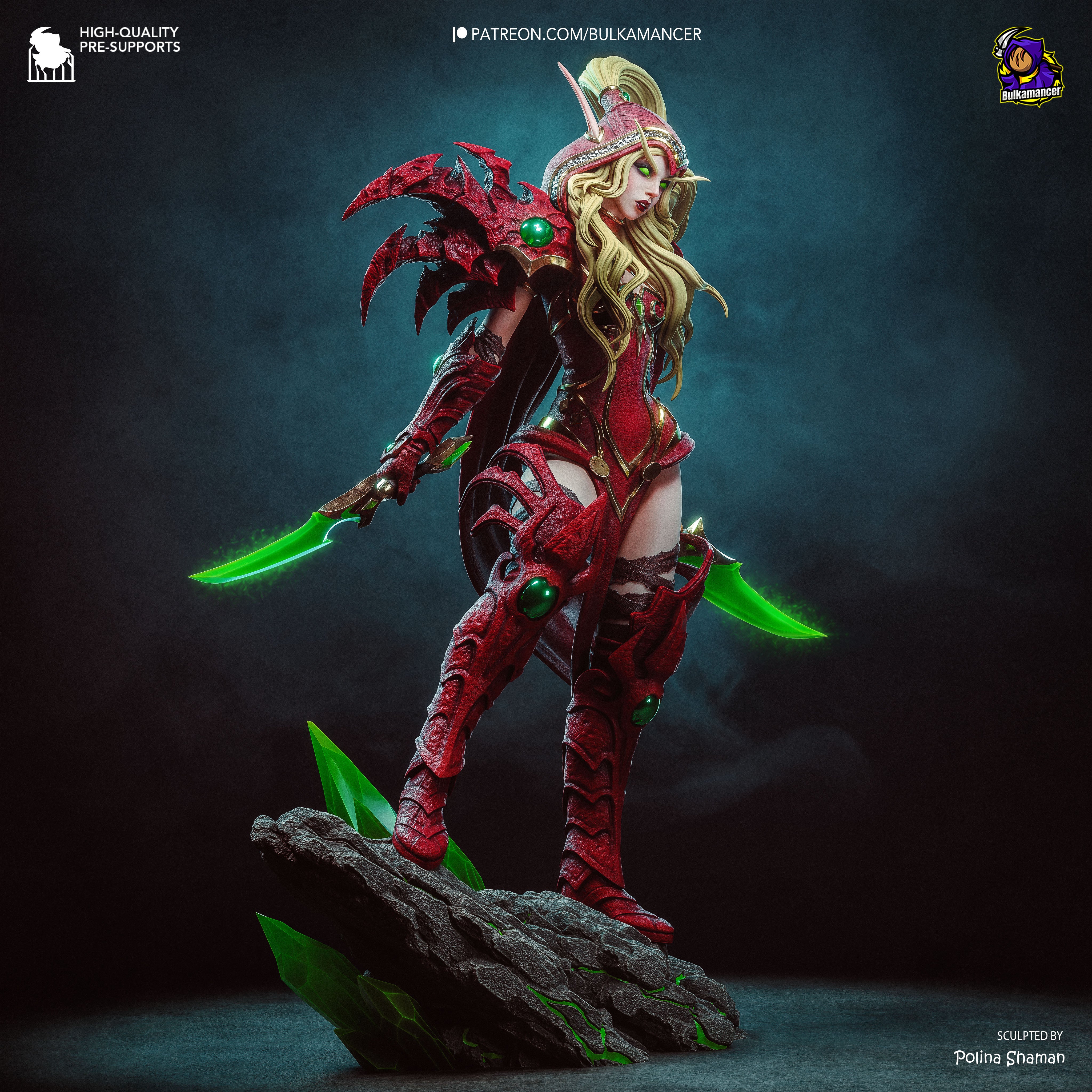 The Blood Elf Rogue Statue