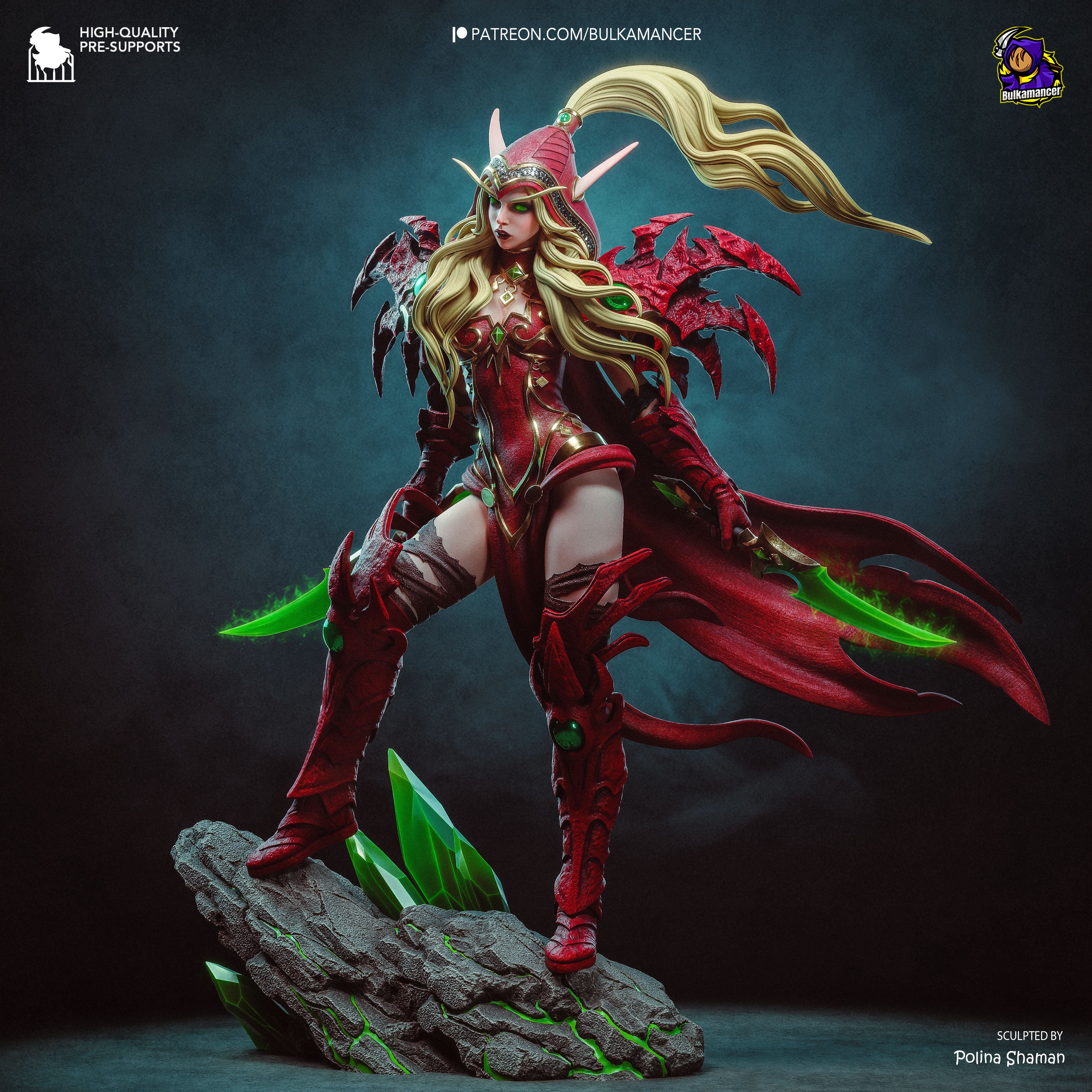 The Blood Elf Rogue Statue