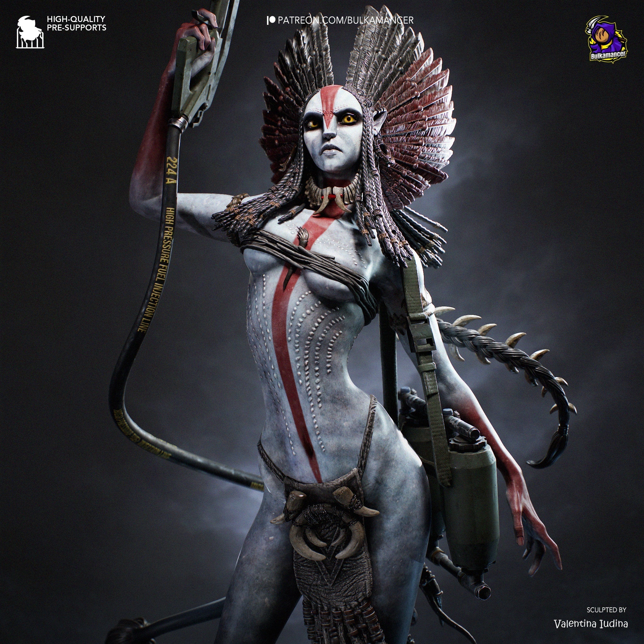 The Ashborn Huntress Statue