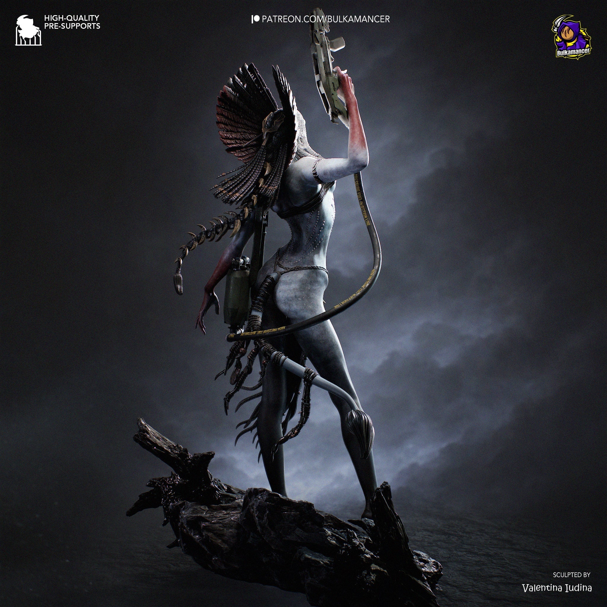 The Ashborn Huntress Statue