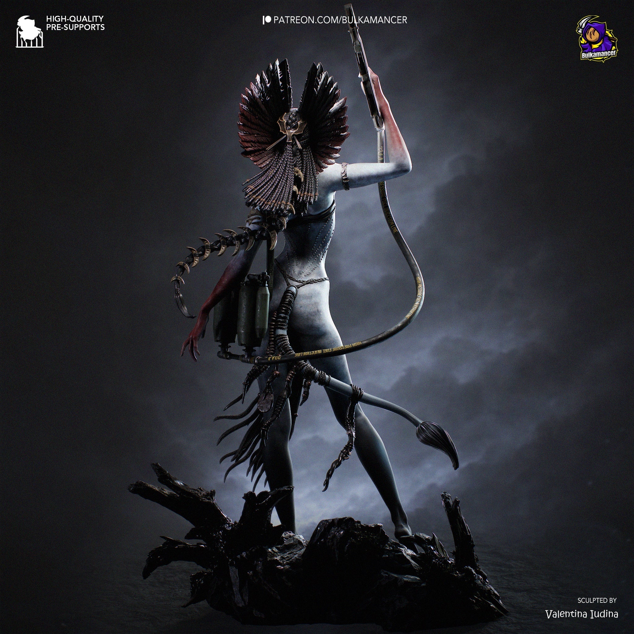 The Ashborn Huntress Statue