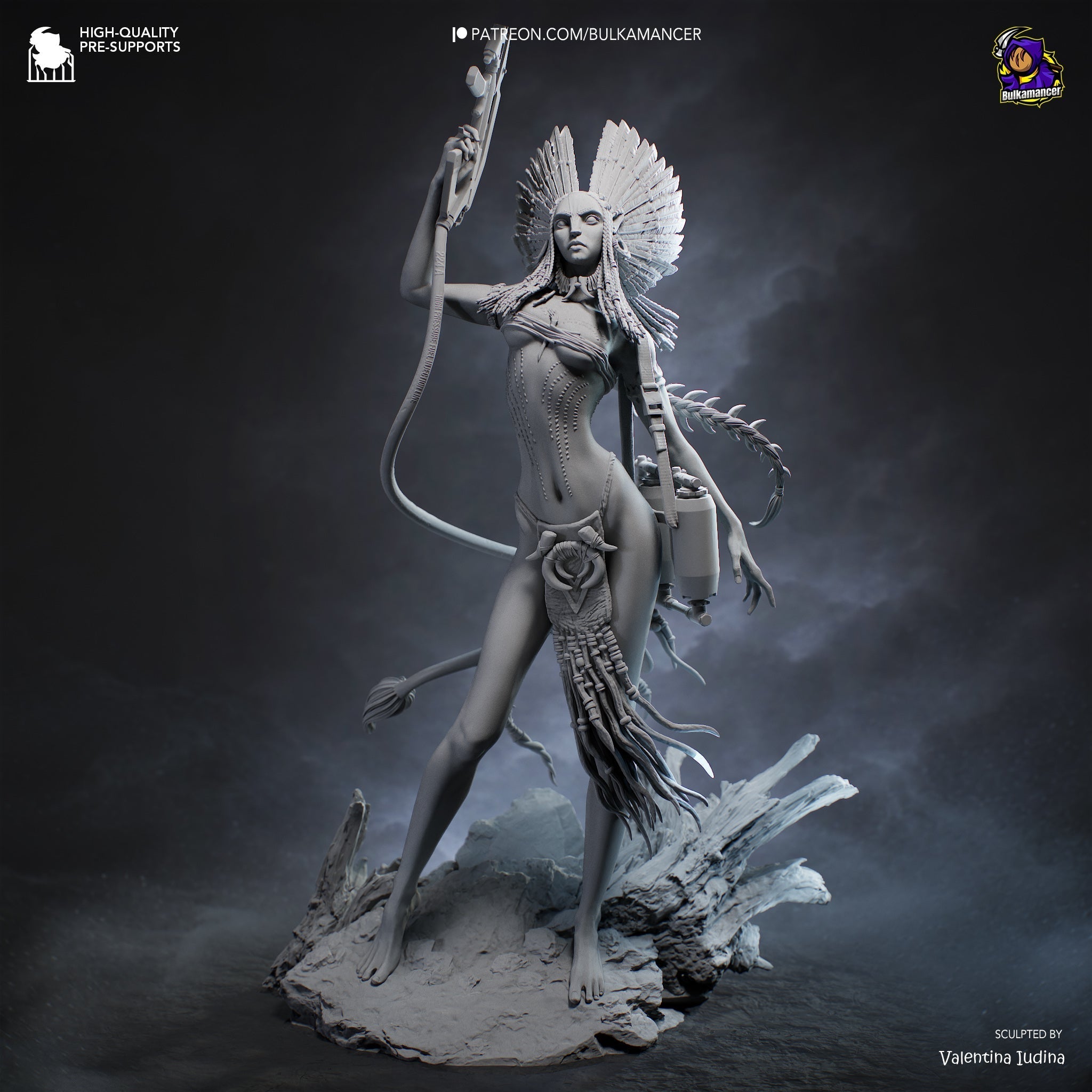 The Ashborn Huntress Statue