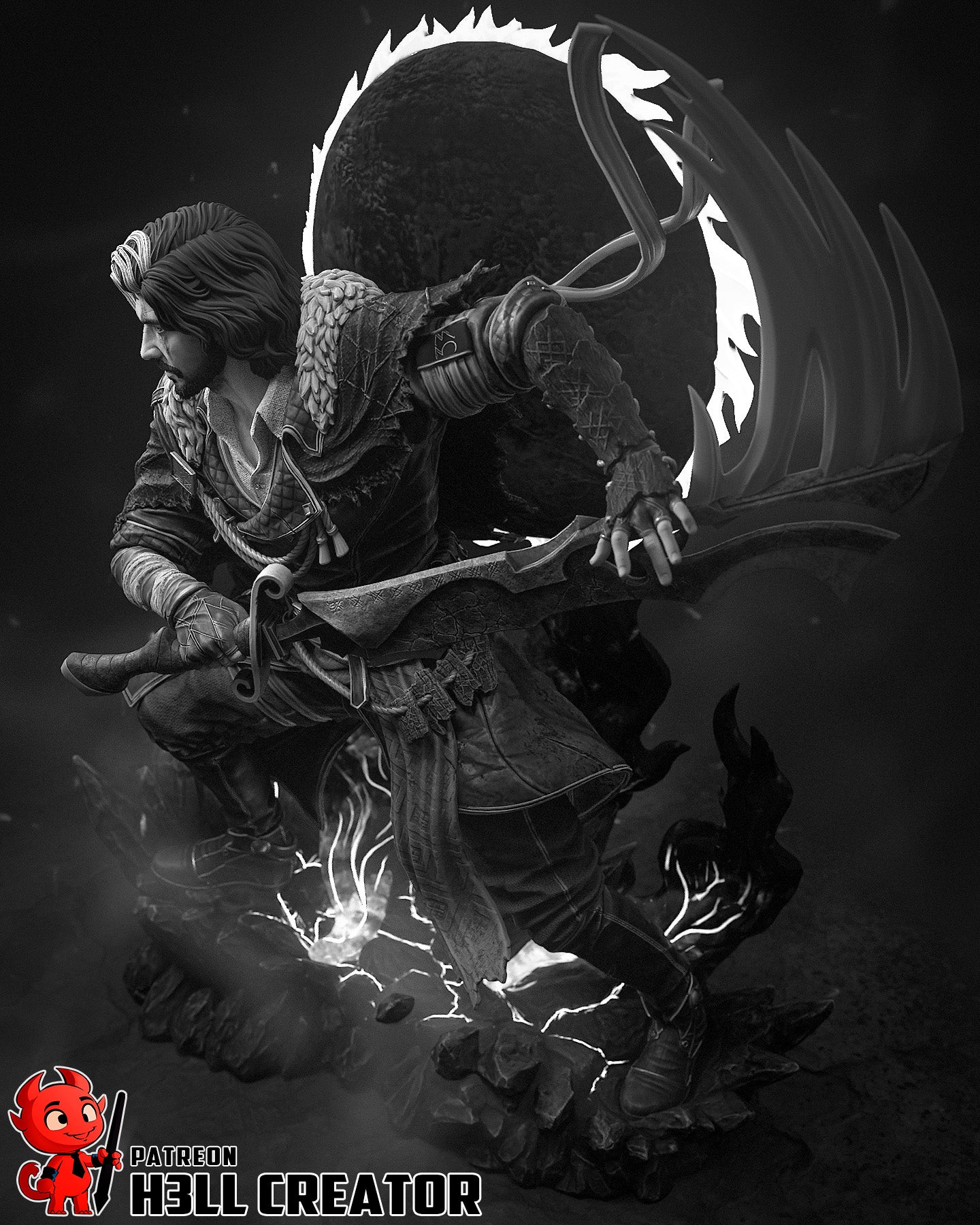 Eclipse Blade Verso Statue