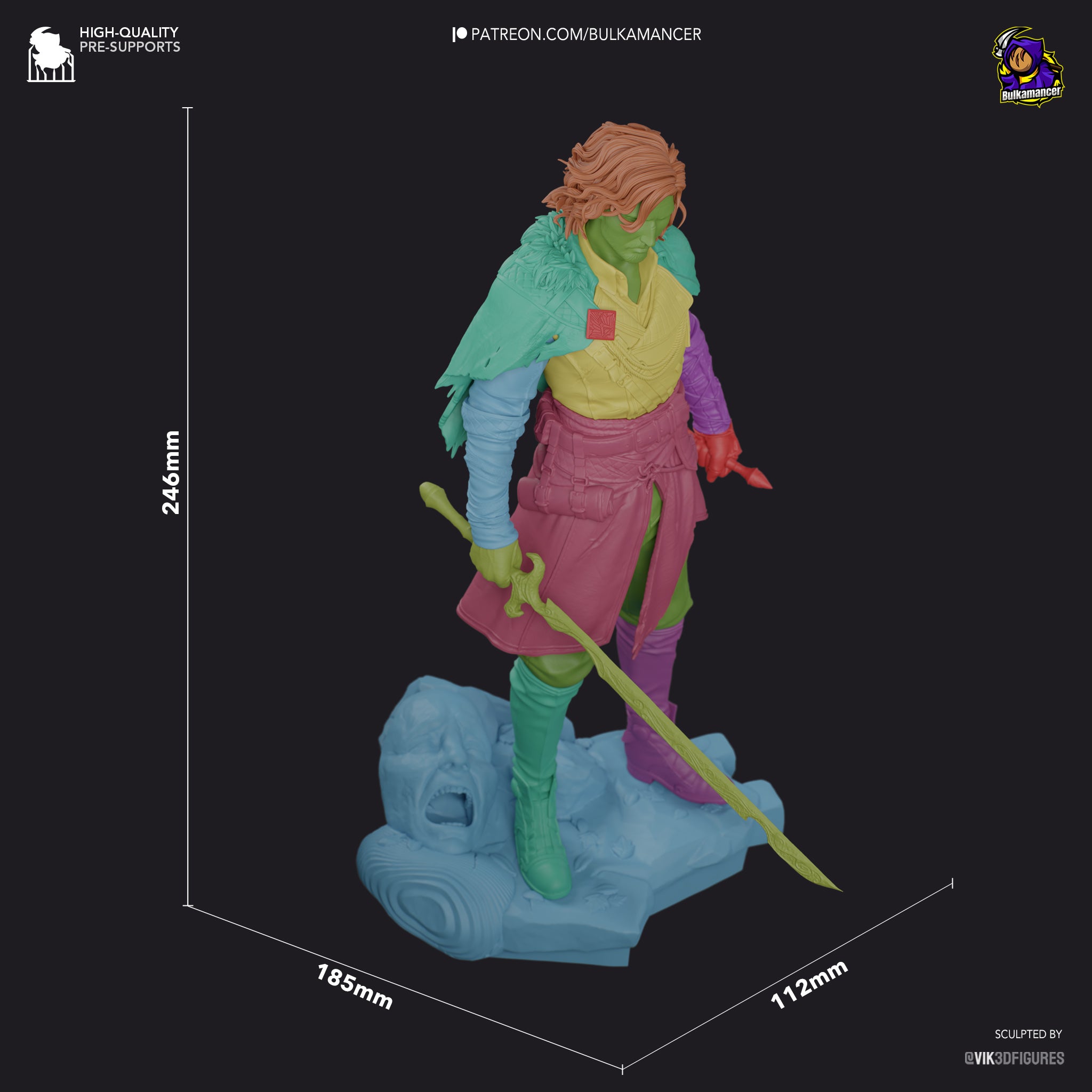 The Unbroken | Maximum Detailed 12K 3D printed figure