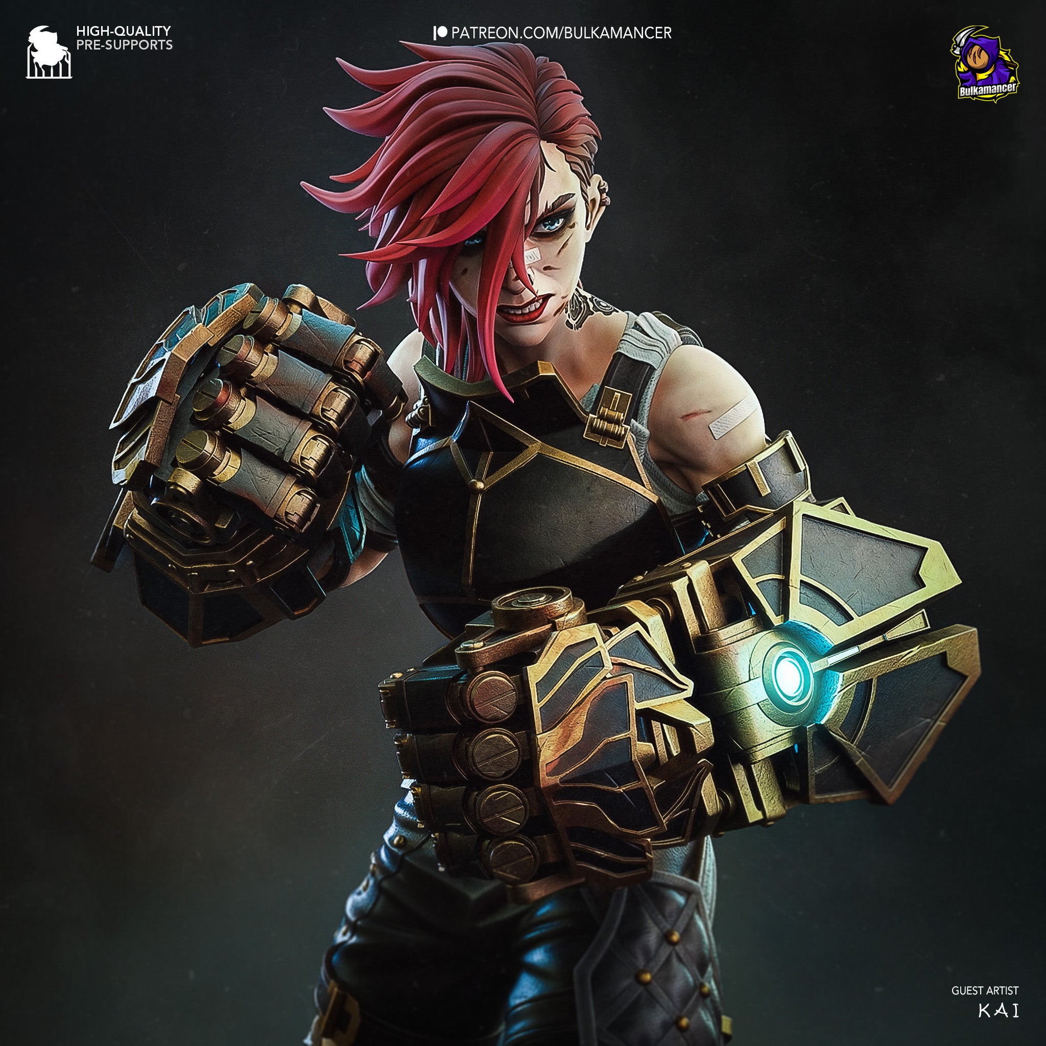 The Brawling Sister | Maximum Detailed 12K 3D printed figure