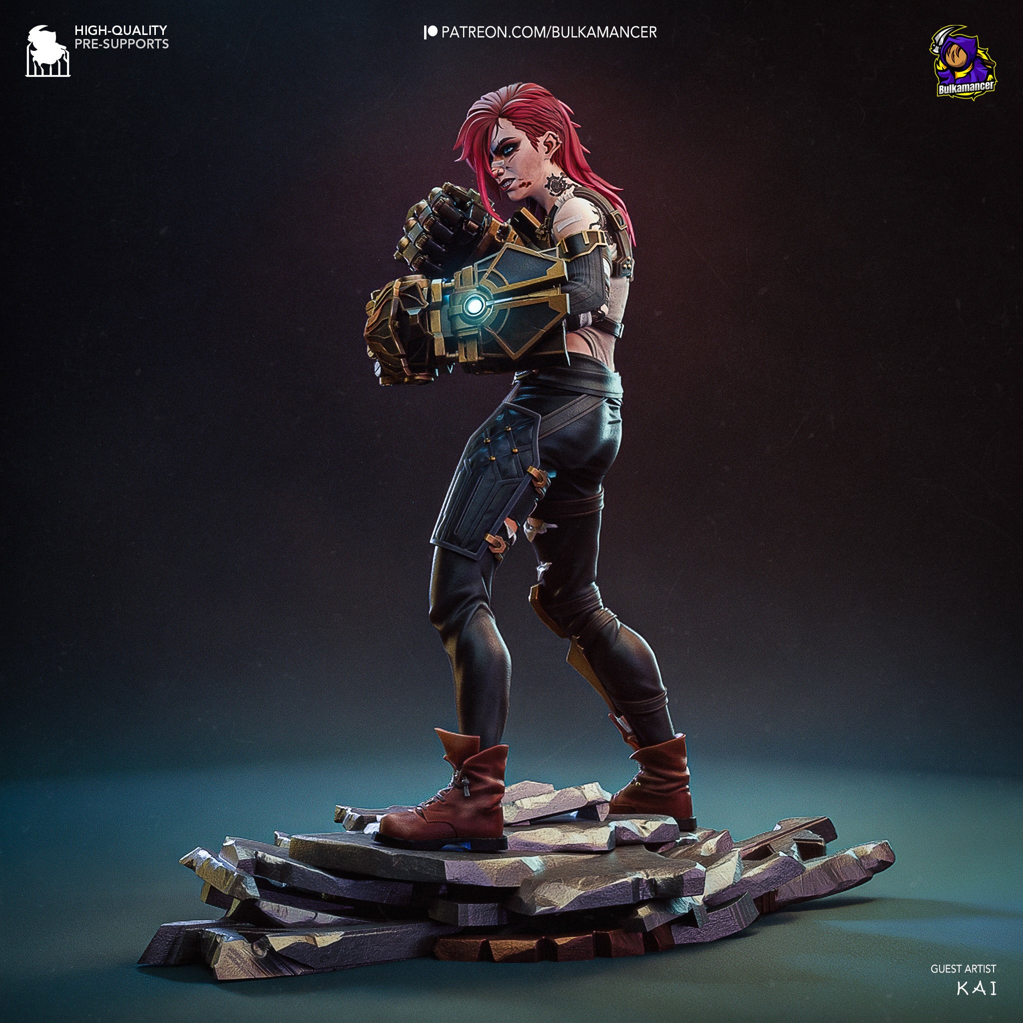 The Brawling Sister | Maximum Detailed 12K 3D printed figure