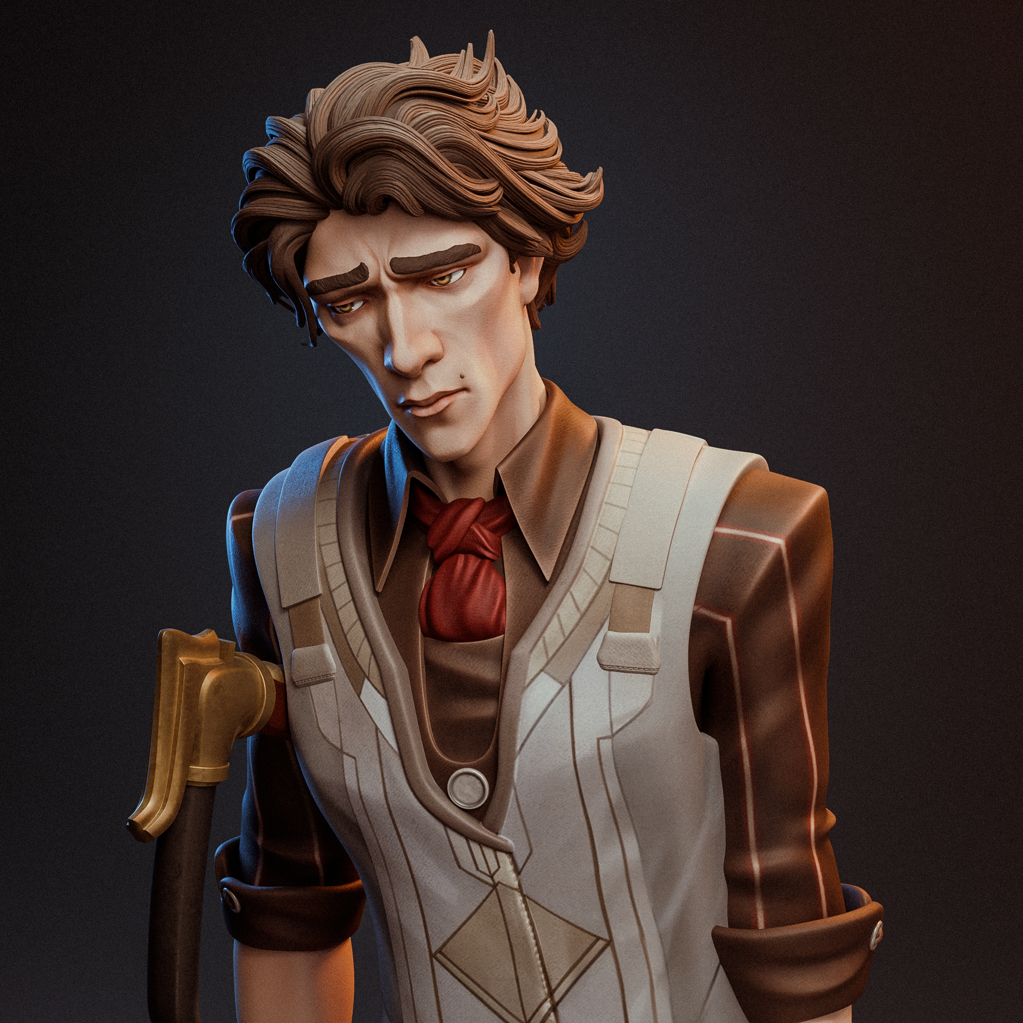 The Broken Dreamer | Maximum Detailed 12K 3D printed figure