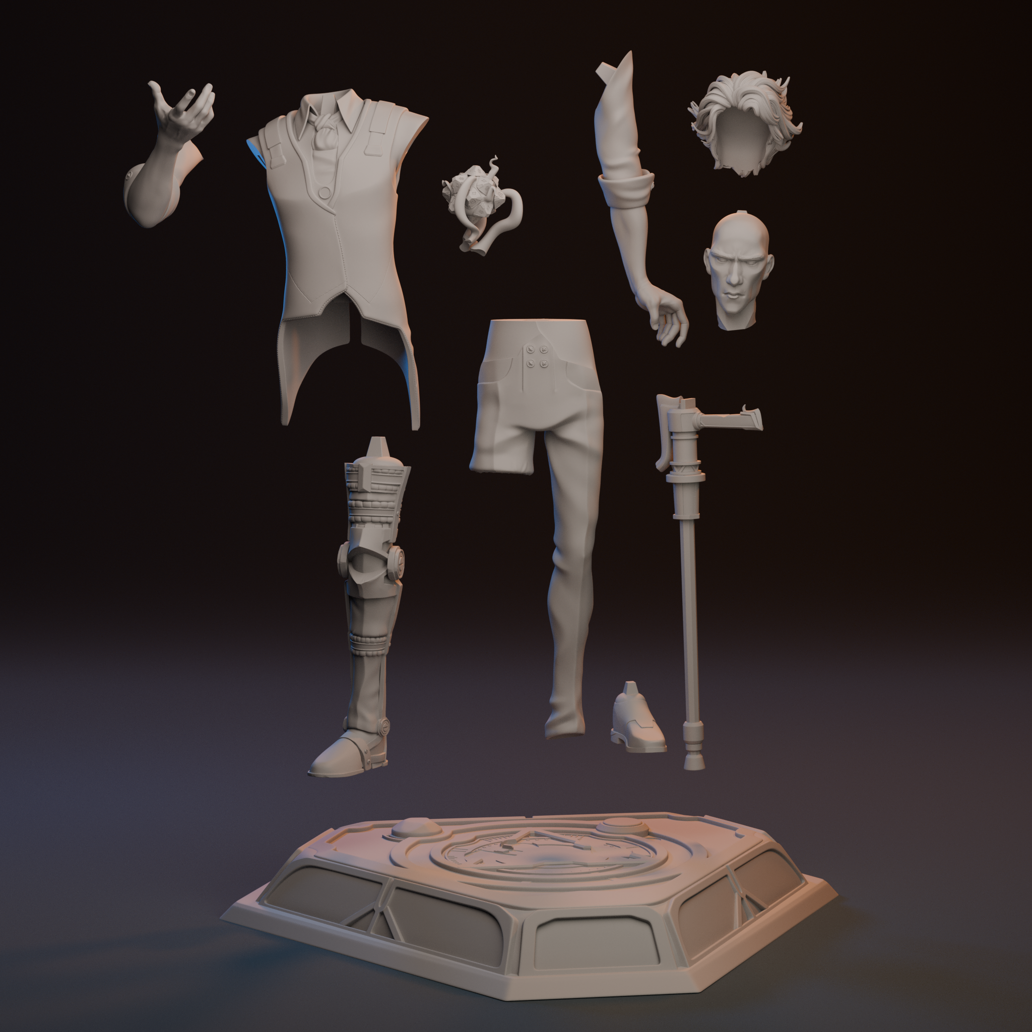 The Broken Dreamer | Maximum Detailed 12K 3D printed figure