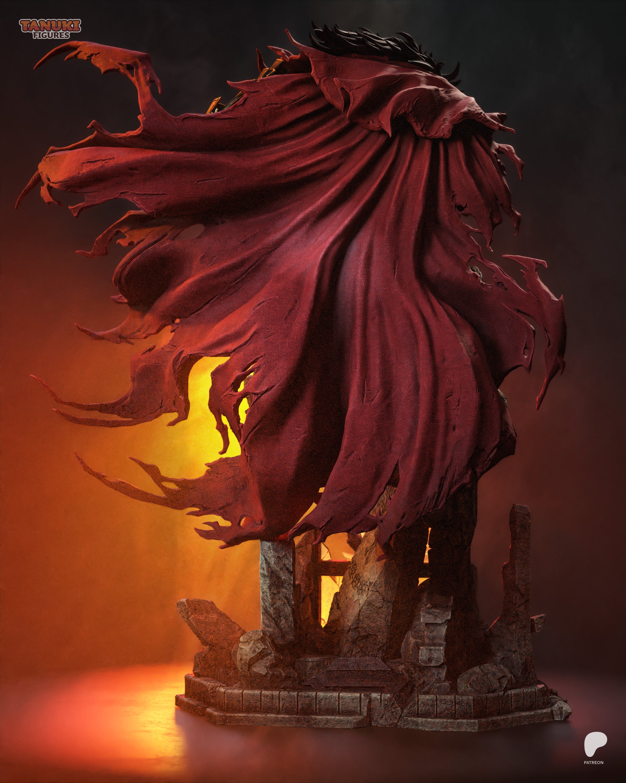 Crimson Gunslinger Statue