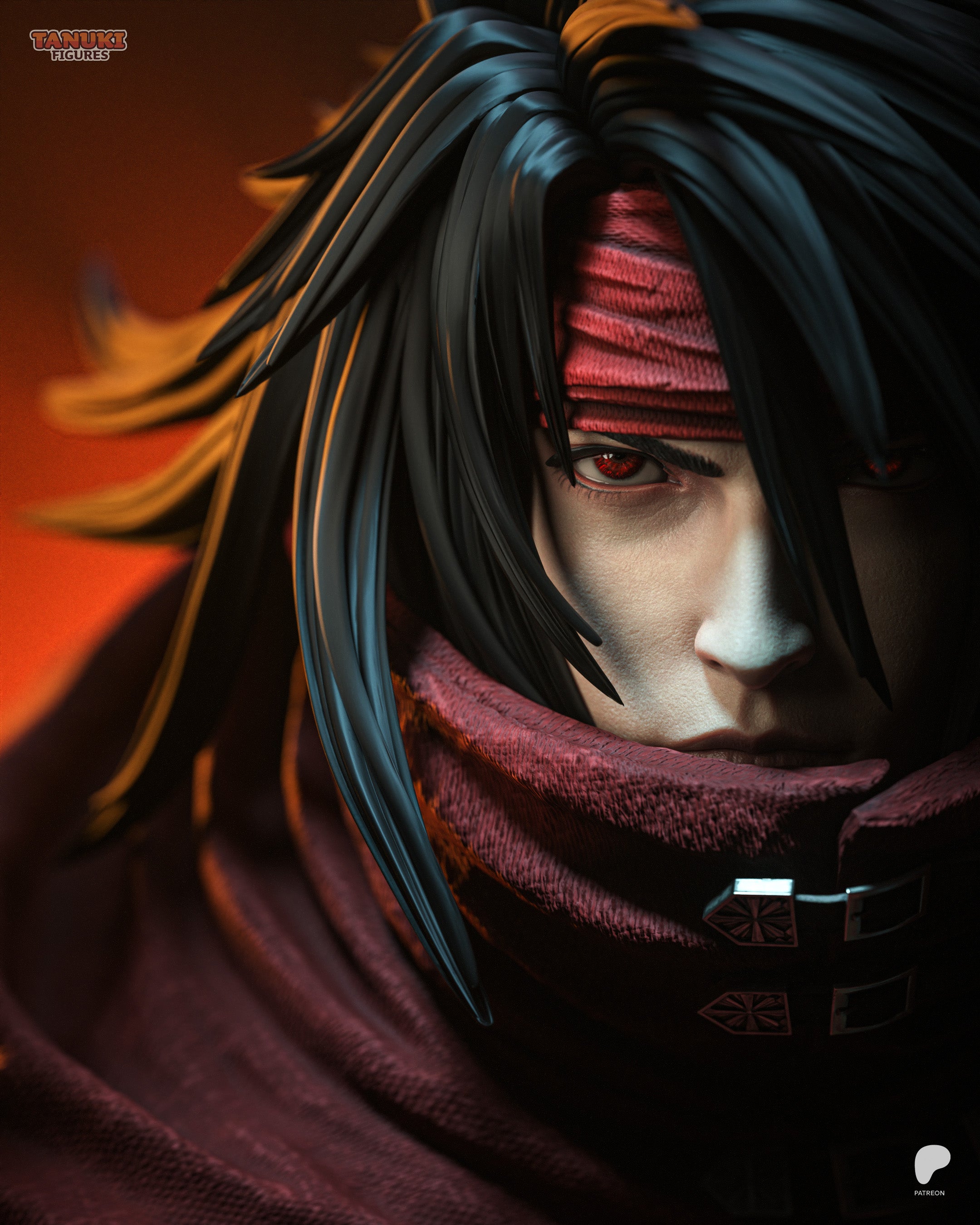 Crimson Gunslinger Statue