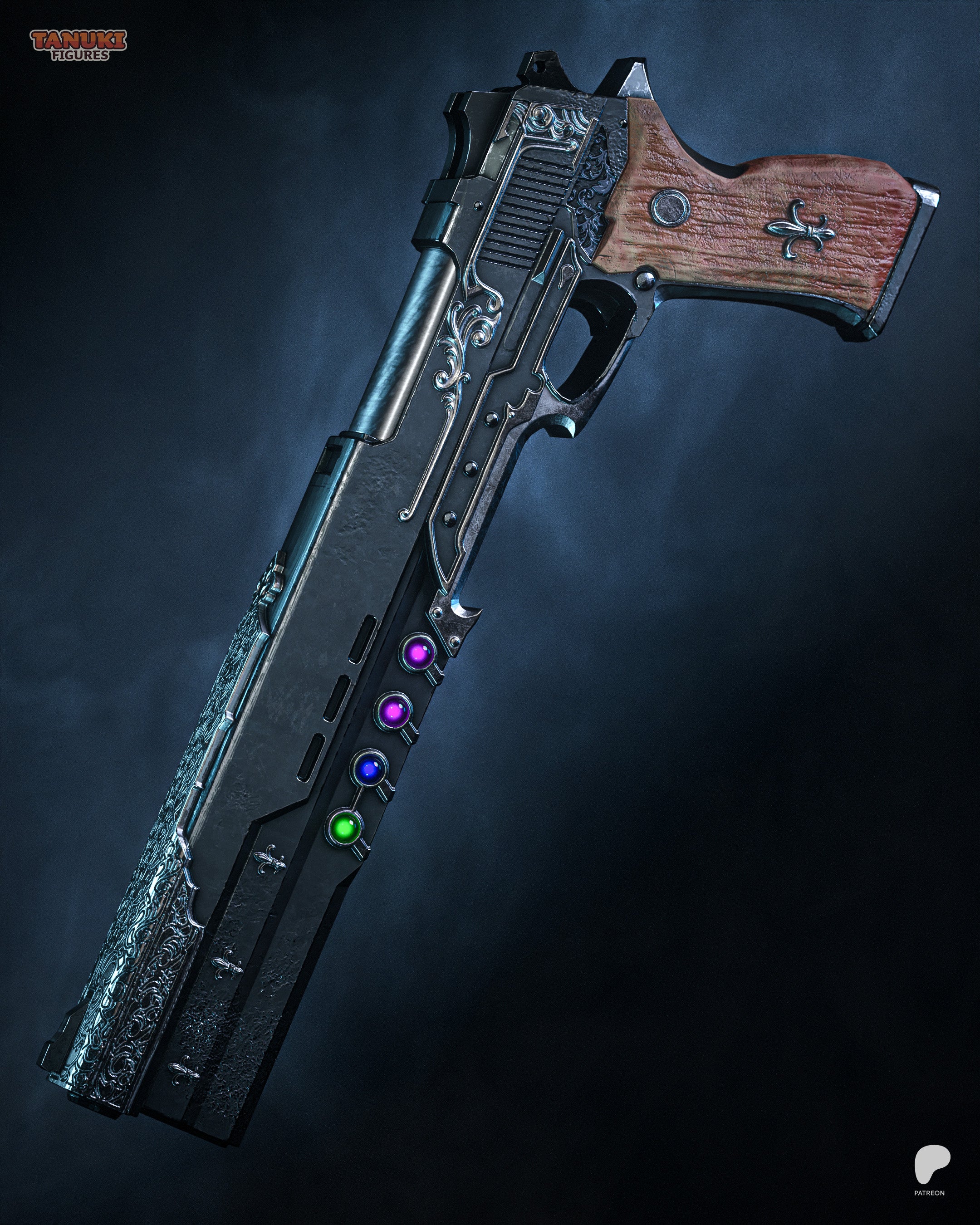 Crimson Gunslinger Statue